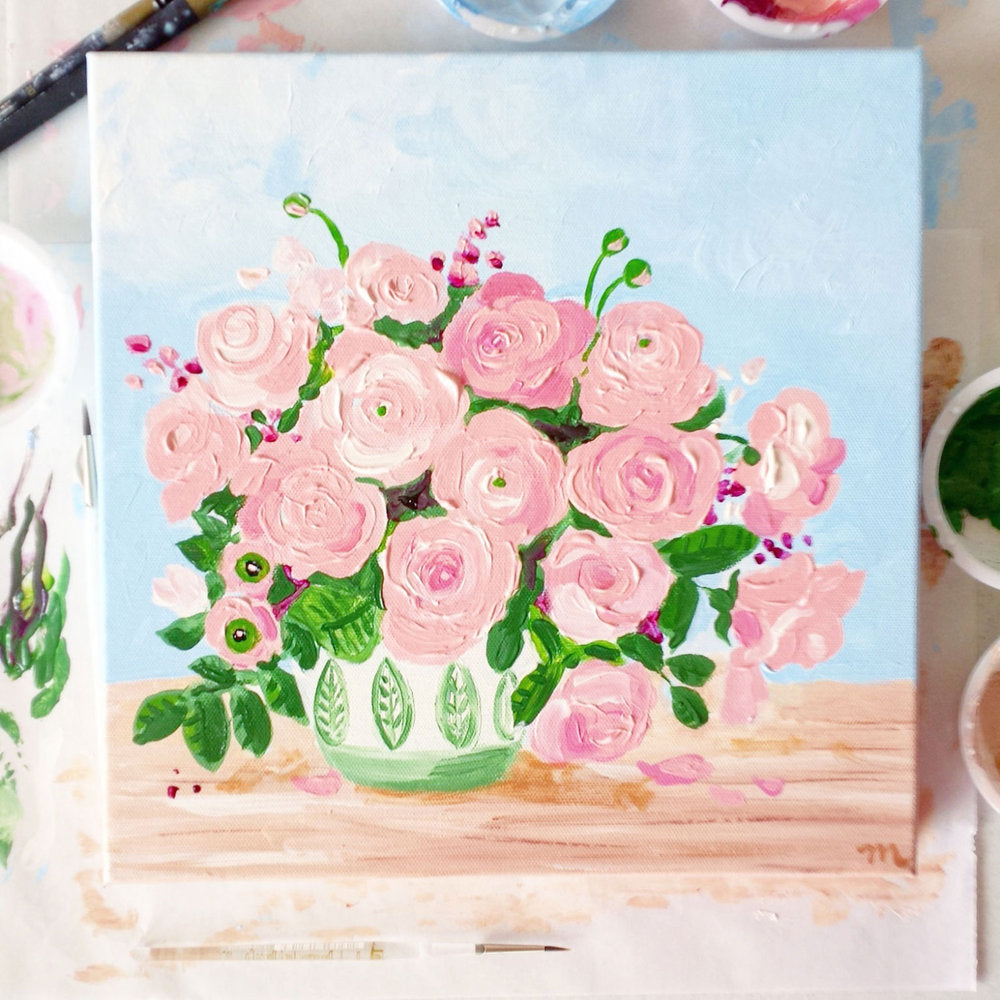 Kiwi Floral Painting