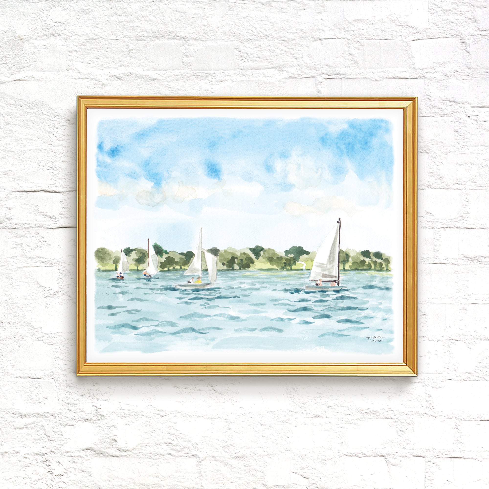 Sailing No. 1 Watercolor Art Print