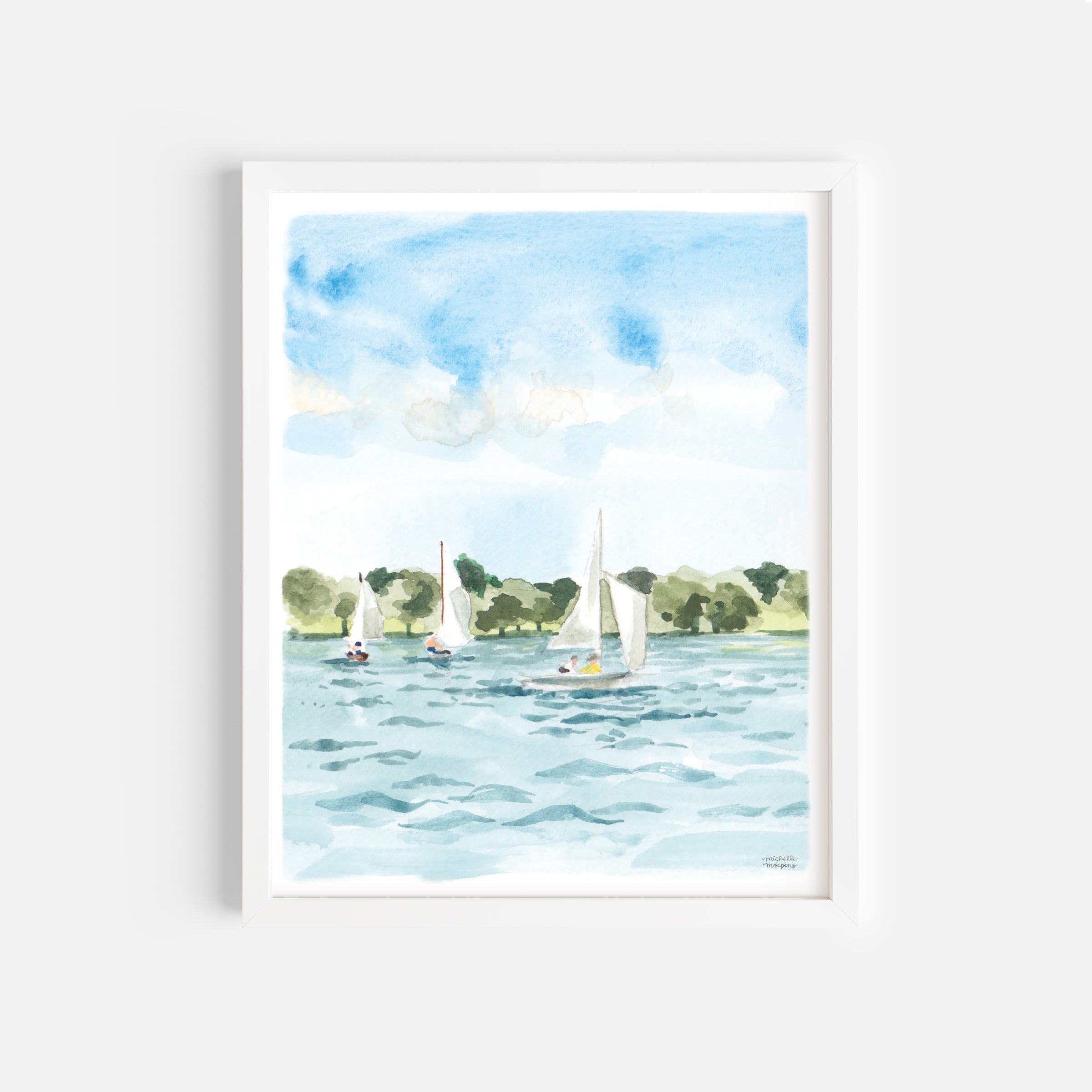 Sailing No. 2 Watercolor Art Print