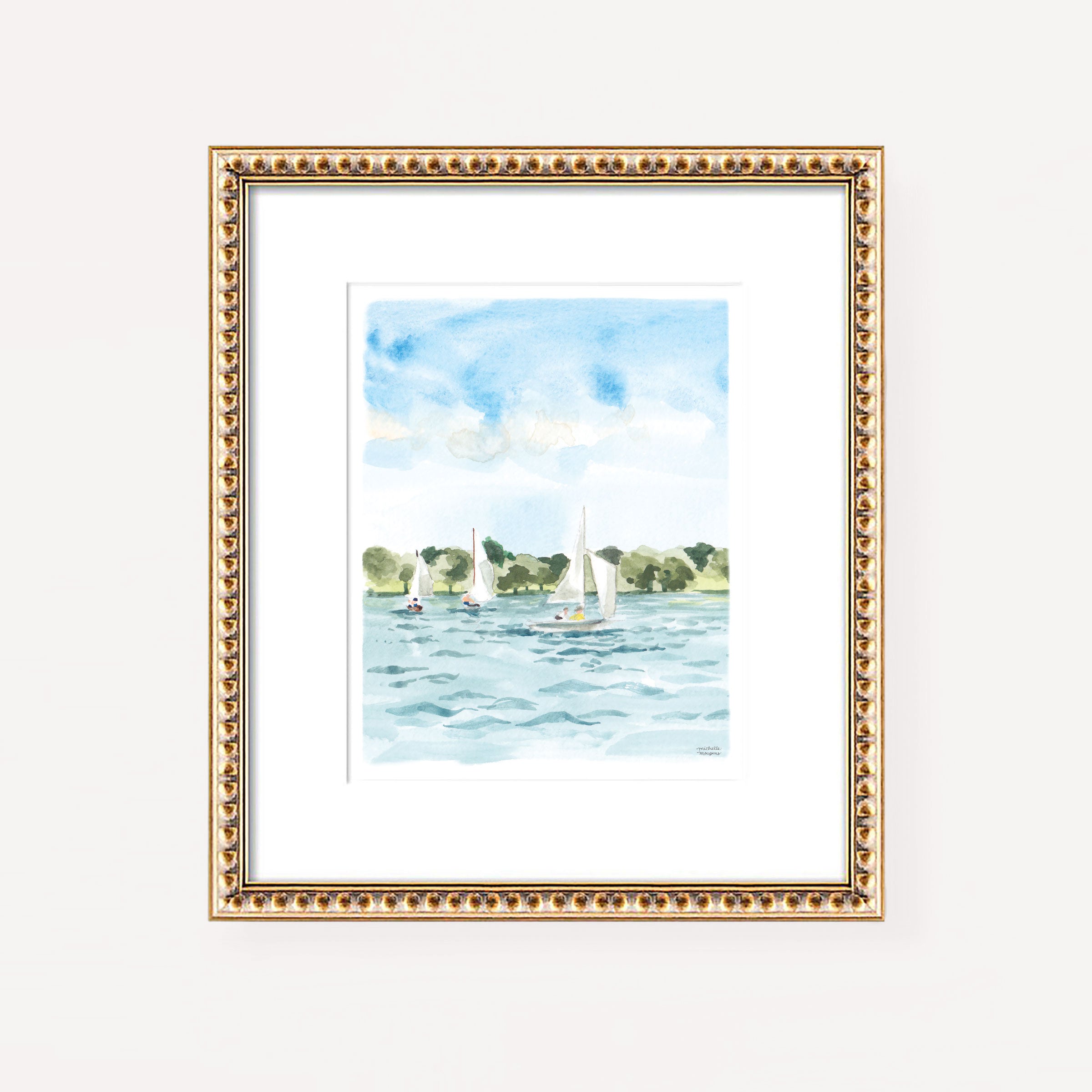 Sailing No. 2 Watercolor Art Print