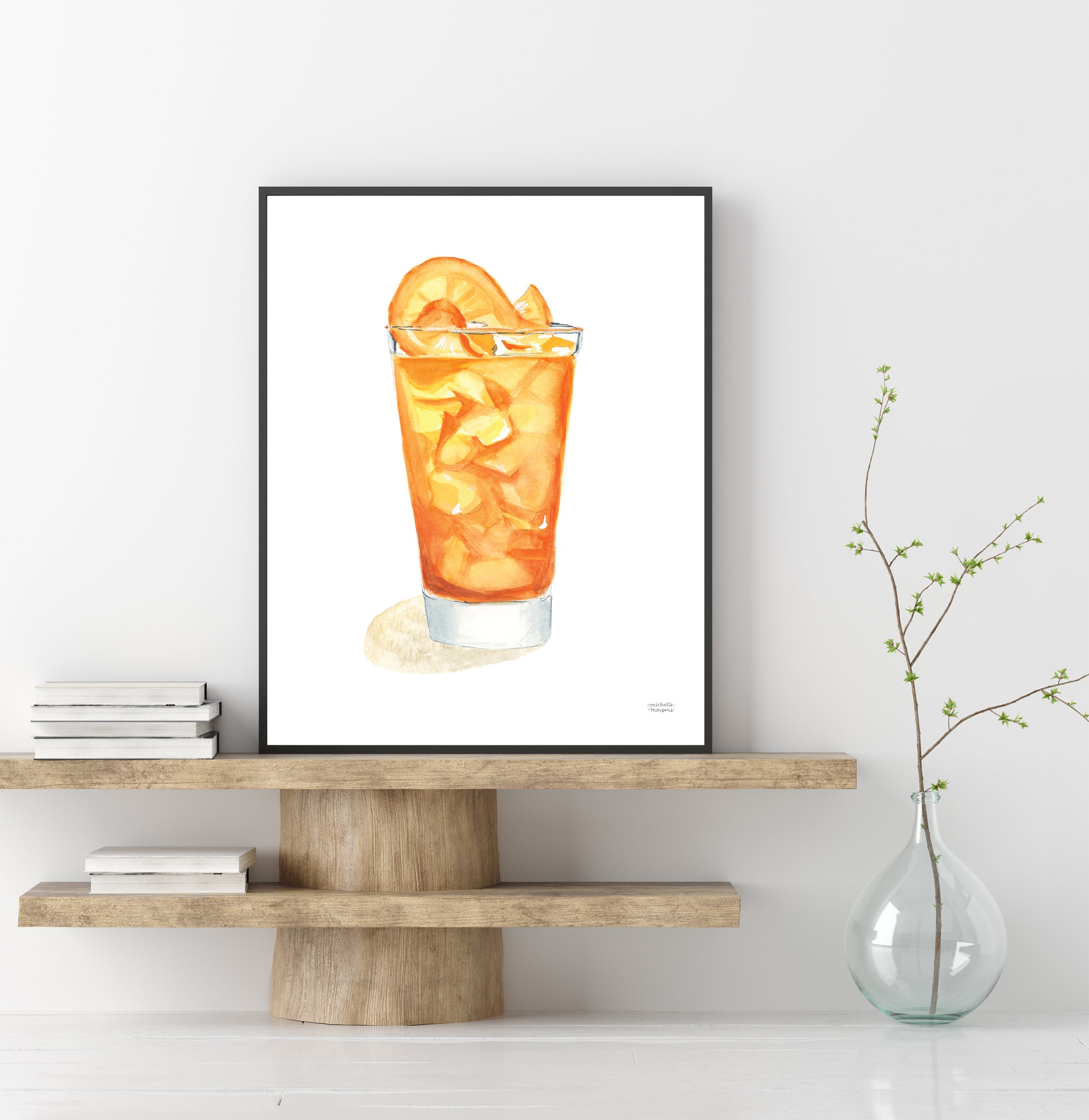 Screwdriver Cocktail Art Print