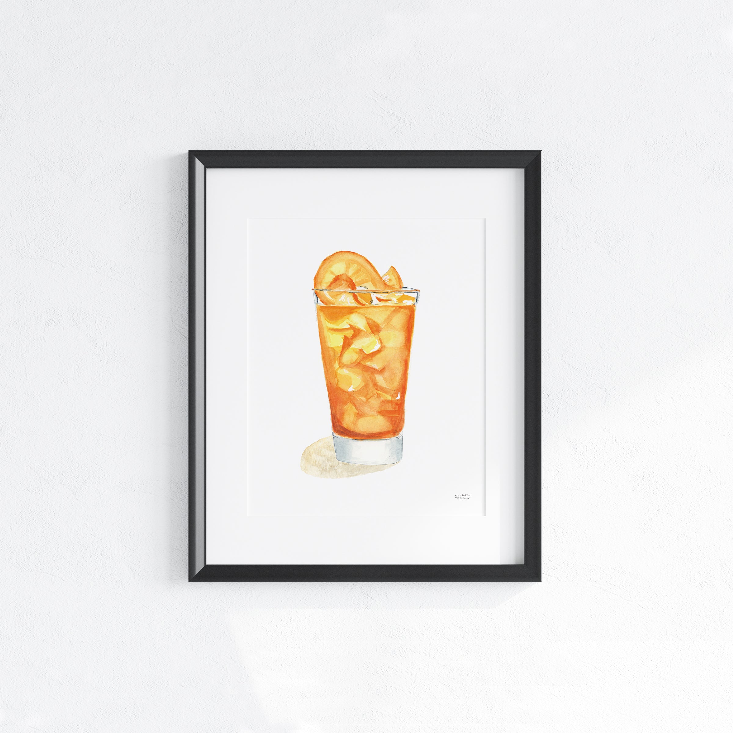 Screwdriver Cocktail Art Print