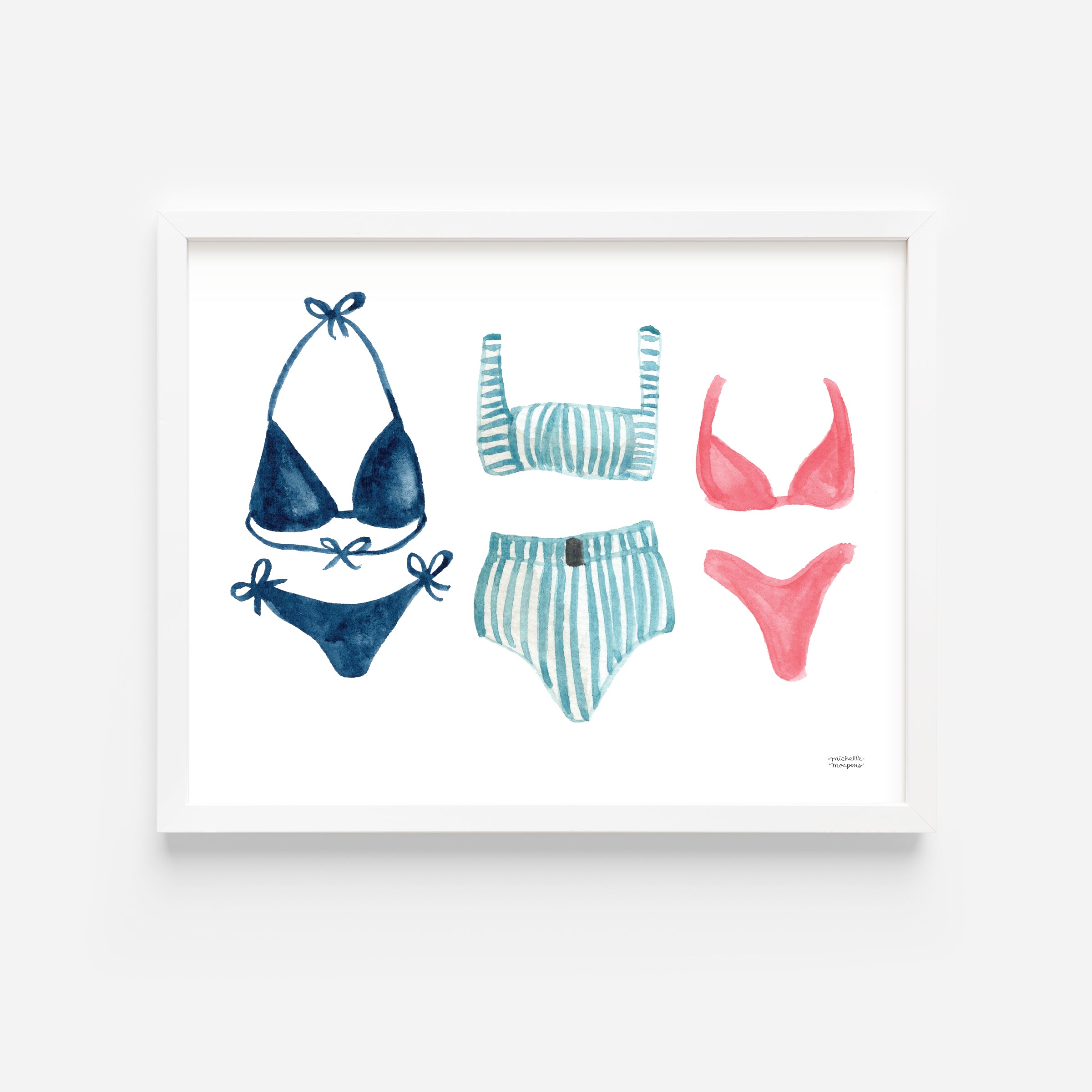 Bathing Suits Wall Art Print