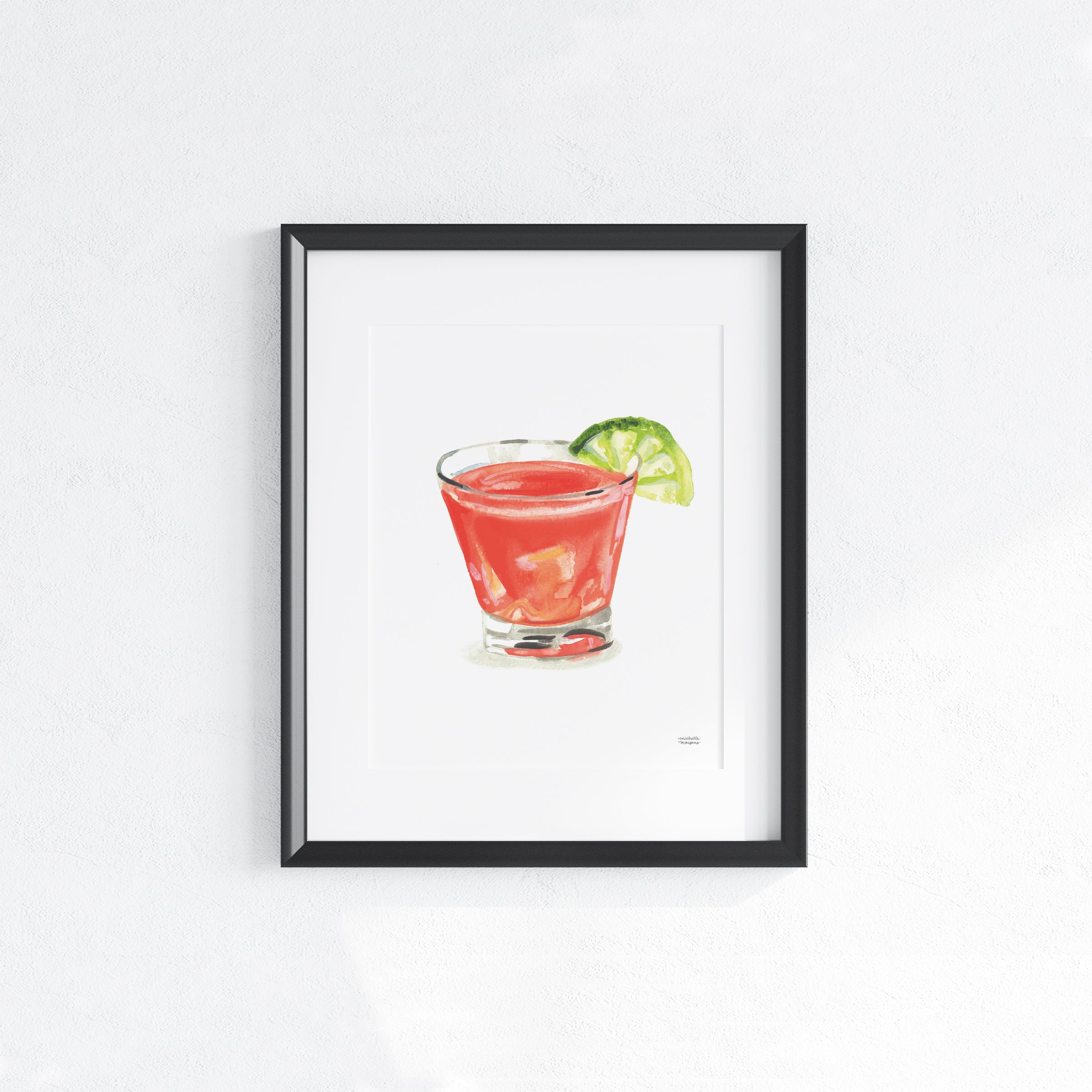 Sea Breeze Cocktail Art Print