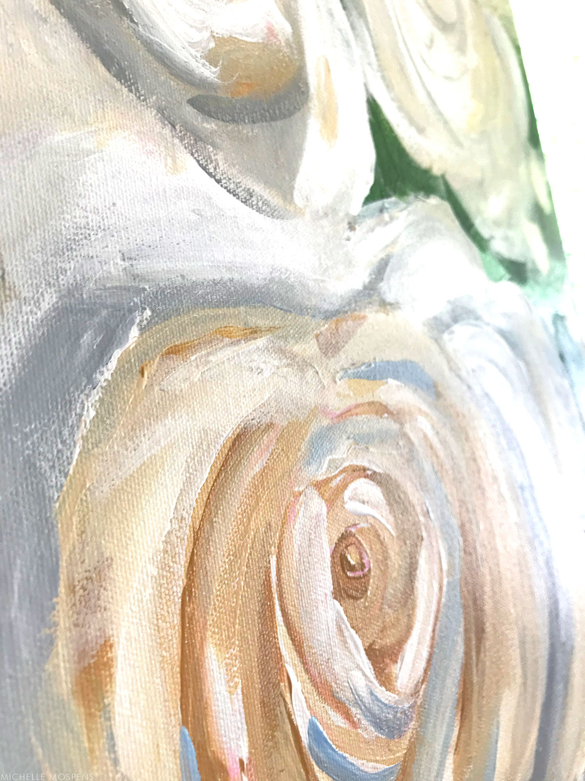 Last Roses of Summer | Roses Floral Original Large Canvas Painting