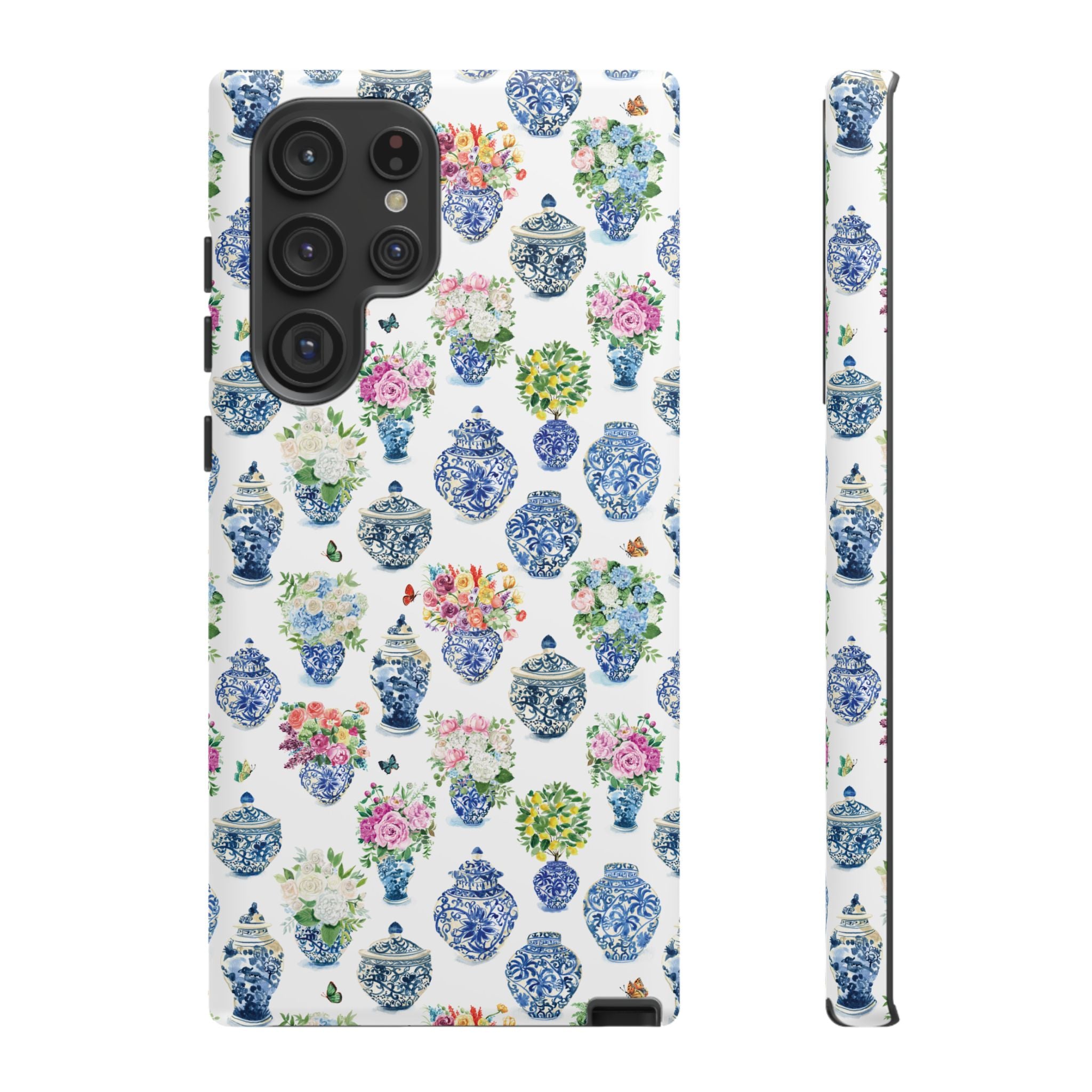 Watercolor Ginger Jar Bouquets Phone Cover Case