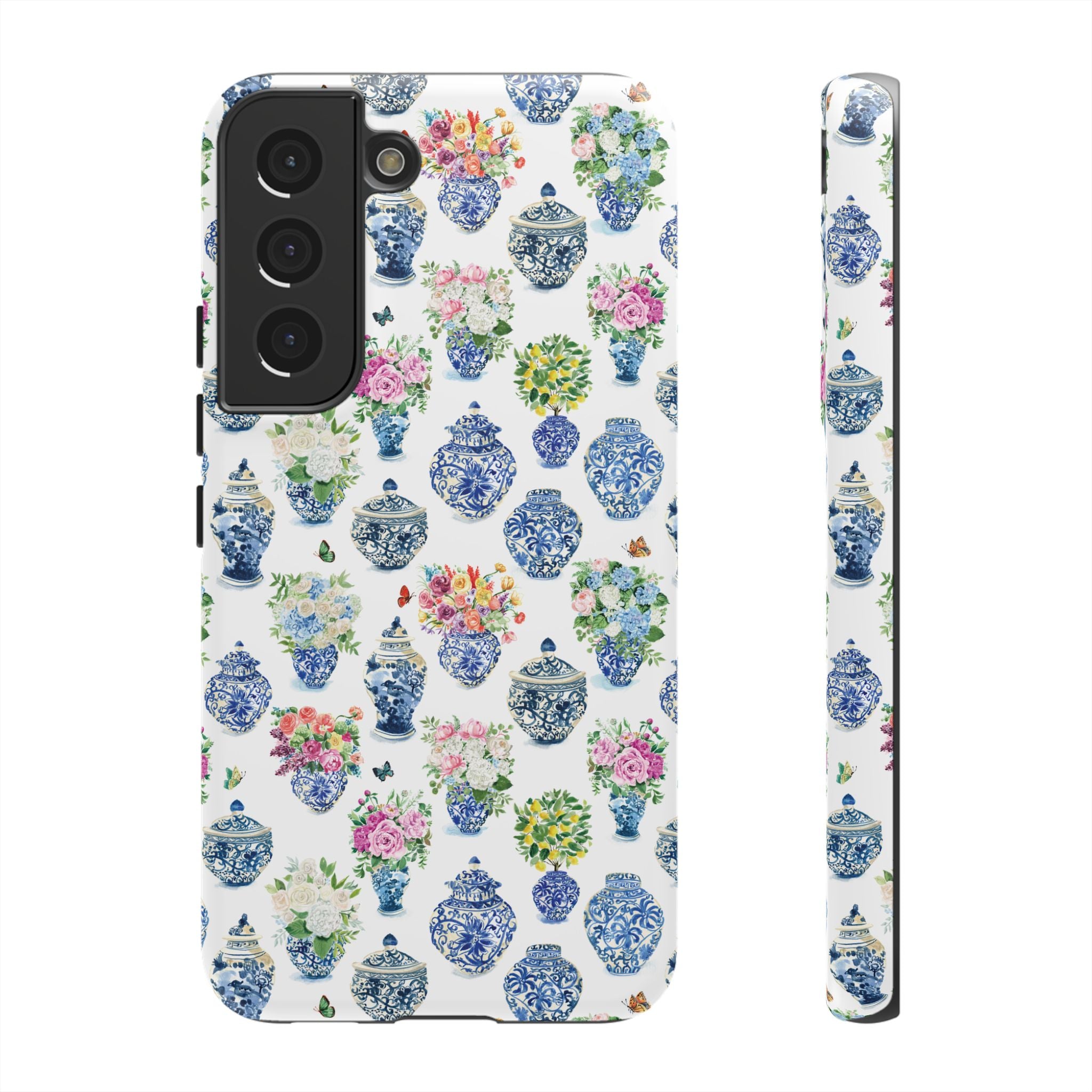 Watercolor Ginger Jar Bouquets Phone Cover Case