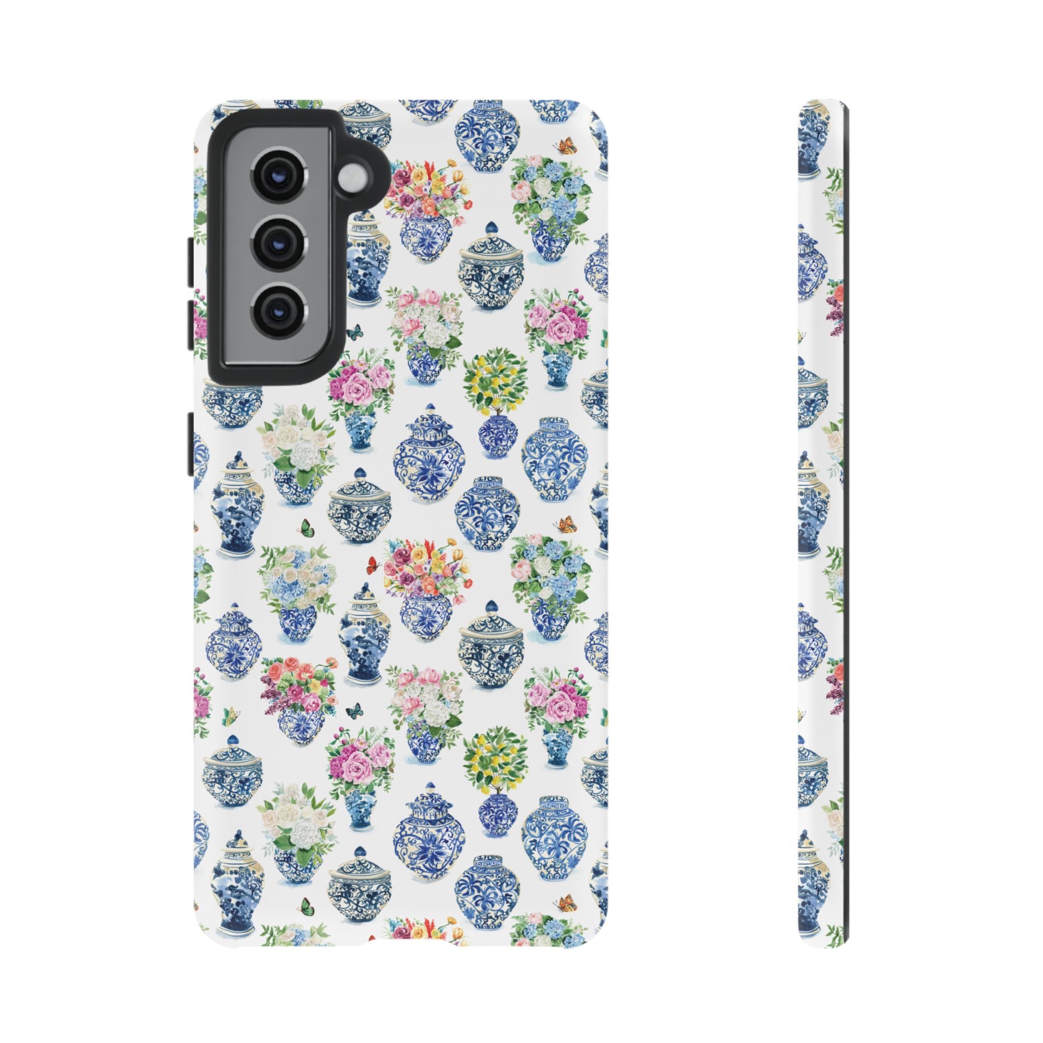 Watercolor Ginger Jar Bouquets Phone Cover Case