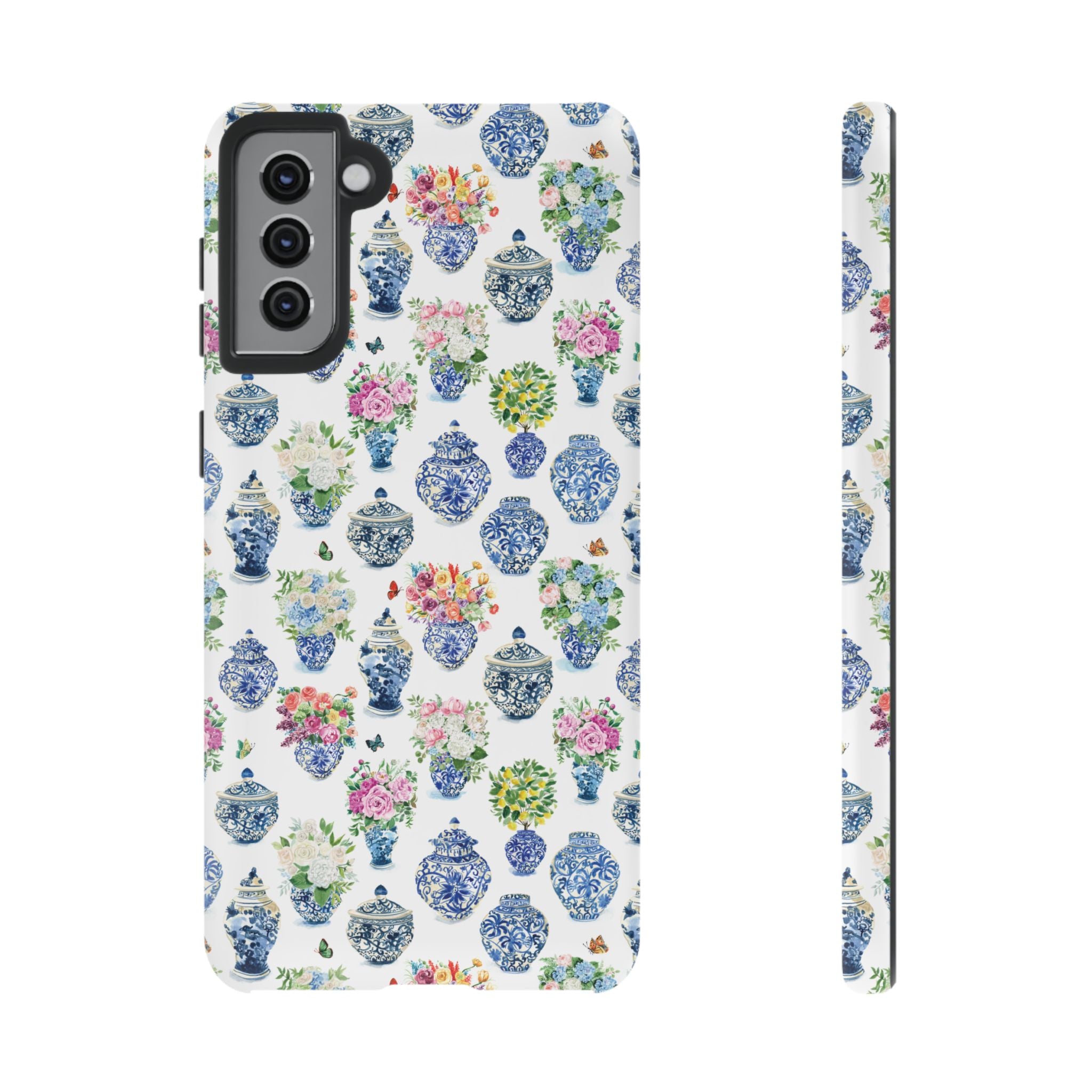 Watercolor Ginger Jar Bouquets Phone Cover Case