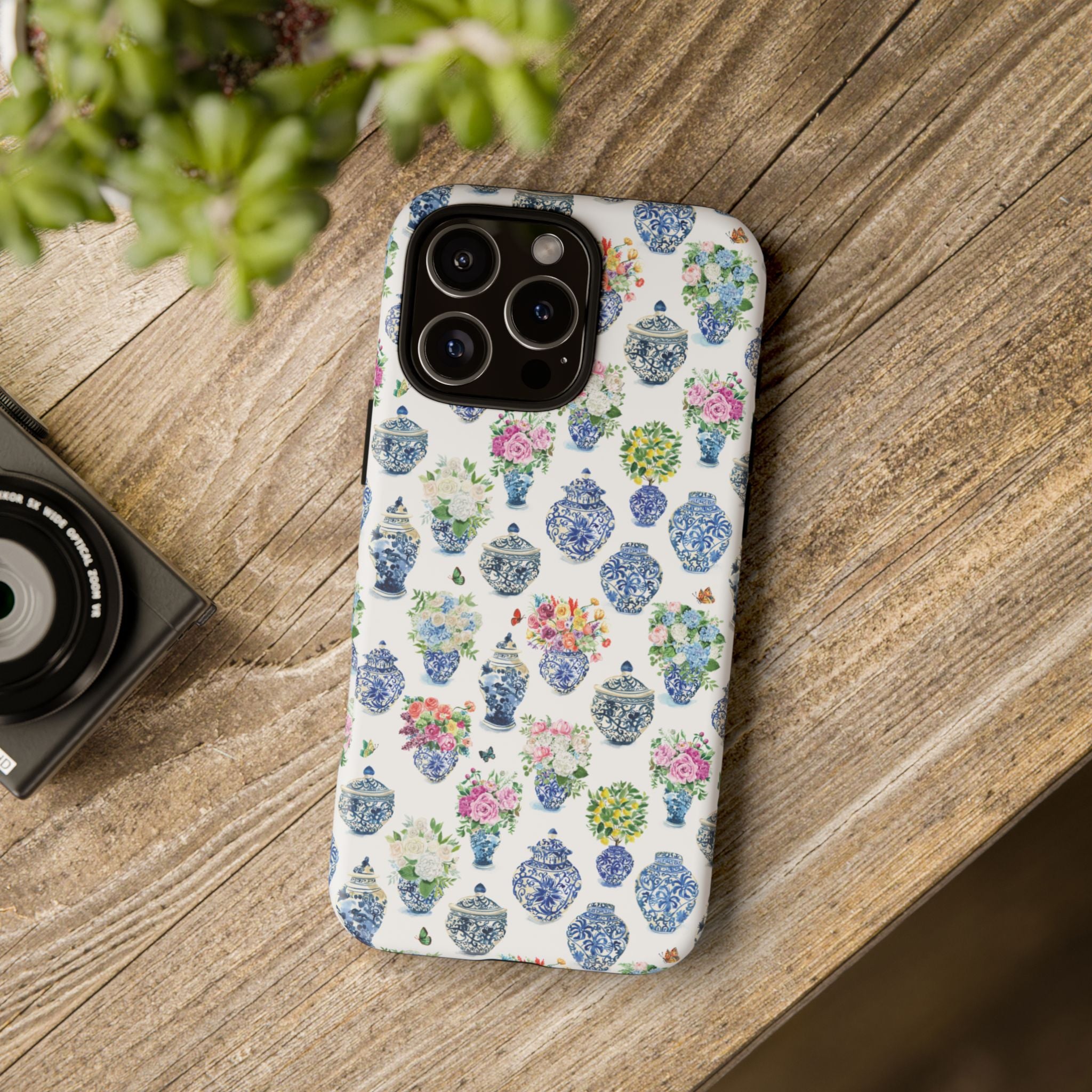 Watercolor Ginger Jar Bouquets Phone Cover Case