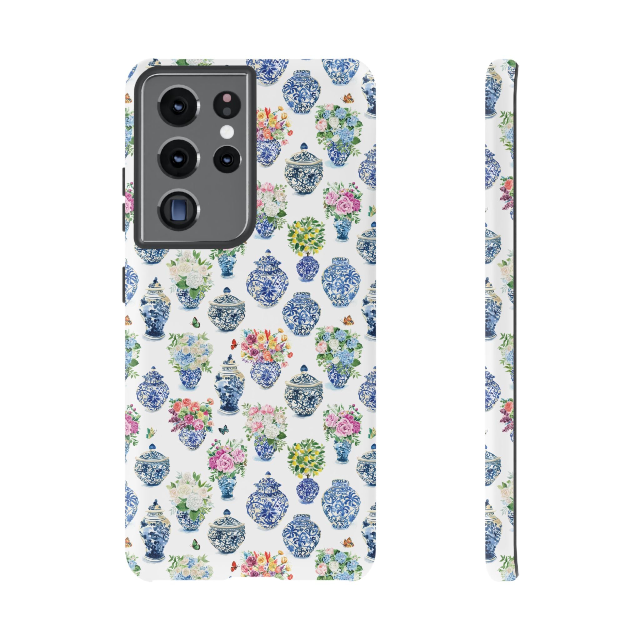 Watercolor Ginger Jar Bouquets Phone Cover Case