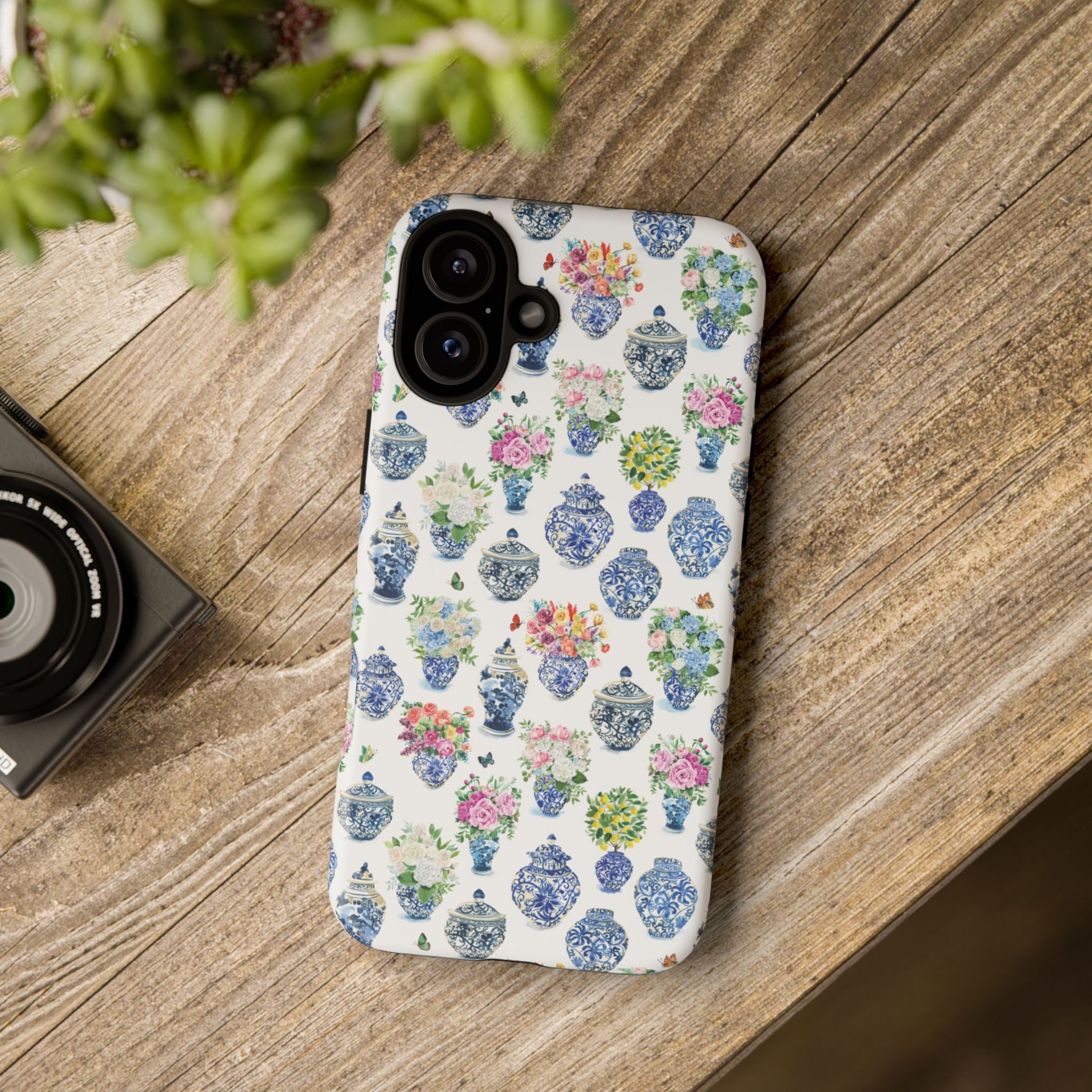 Watercolor Ginger Jar Bouquets Phone Cover Case