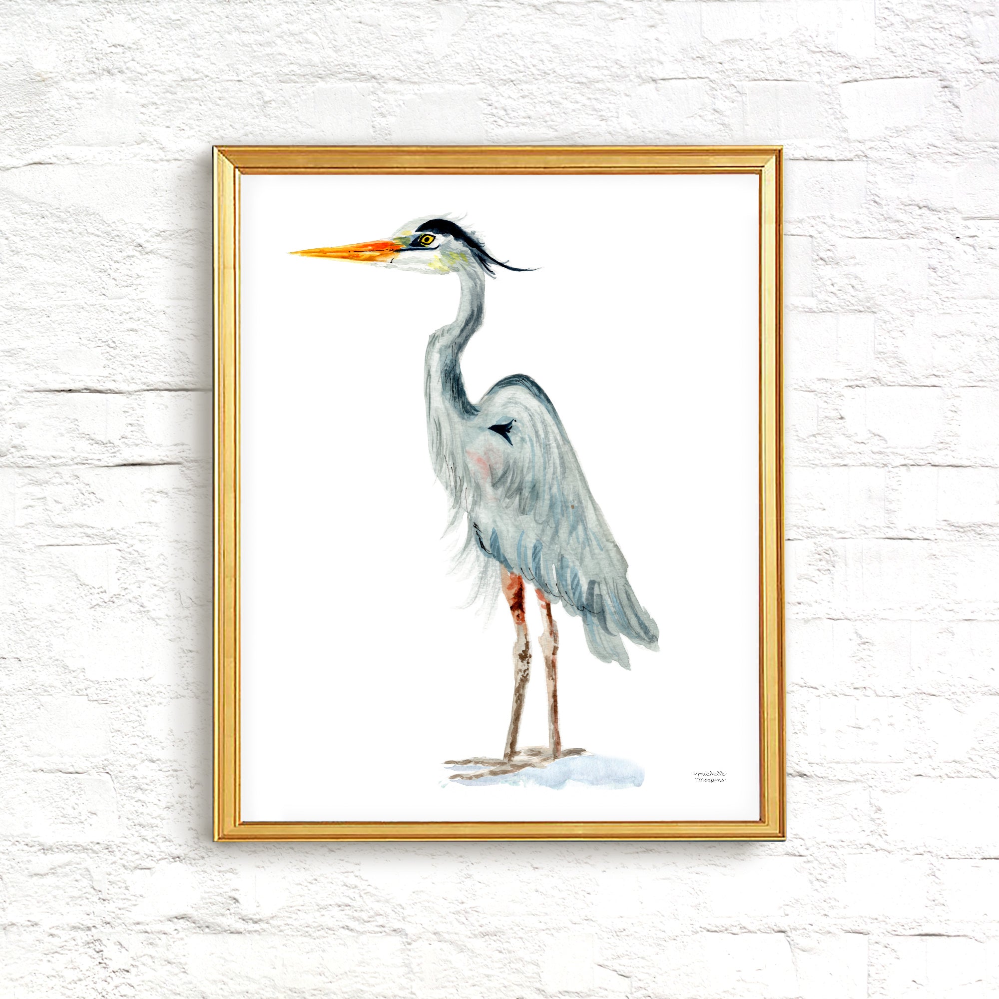 Watercolor Crane Bird Pattern Print Women's Sports Bra – GearFrost