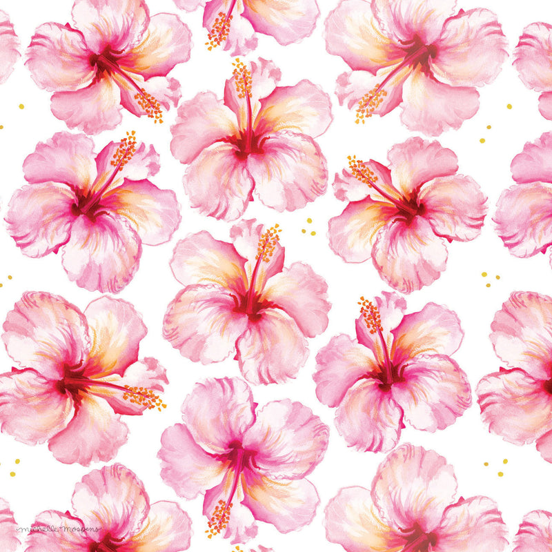 Mothers Day Wrapping Paper,Tropical Flowers Floral Stunning Wrapping Paper