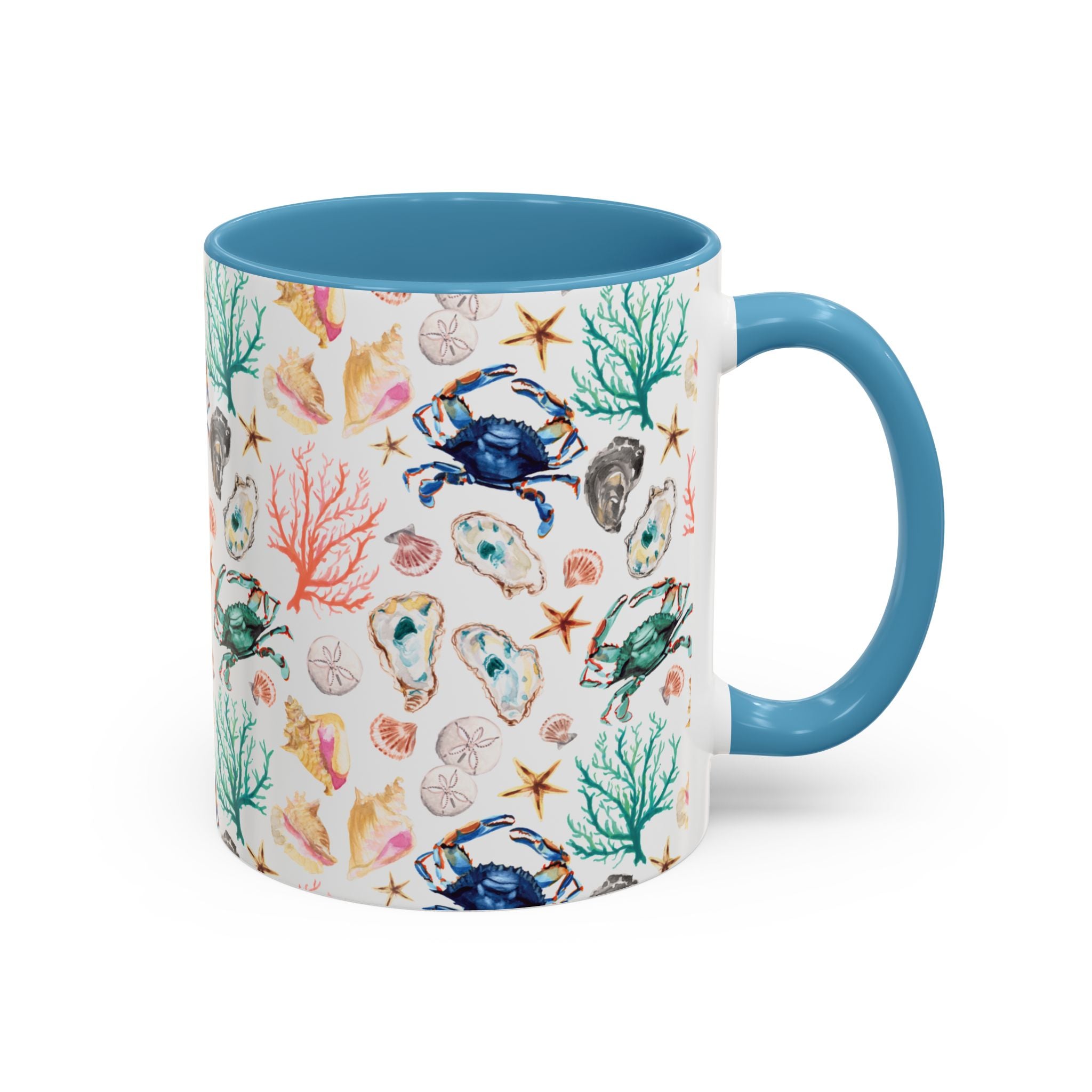 Michelle Mospens Coastal Vibes Watercolor Coffee Mug | Beach Lover Gift