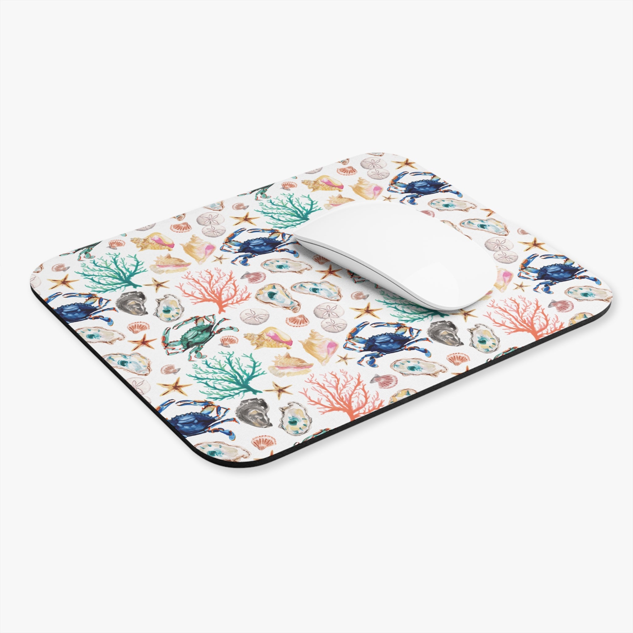 Watercolor Coastal Vibes Mouse Pad (Rectangle)