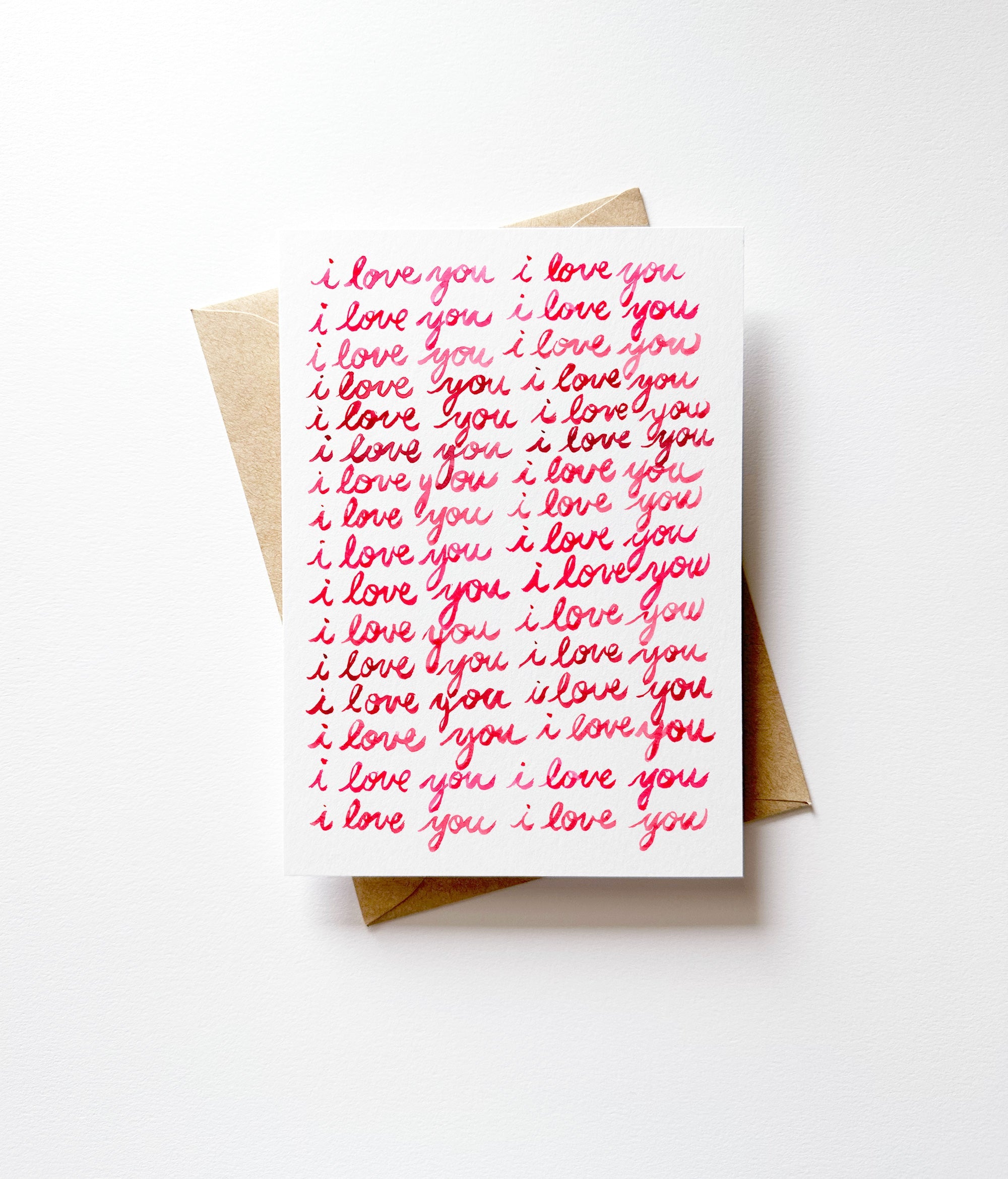 I Love You I Love You I Love You Anniversary and Valentine's Day Card