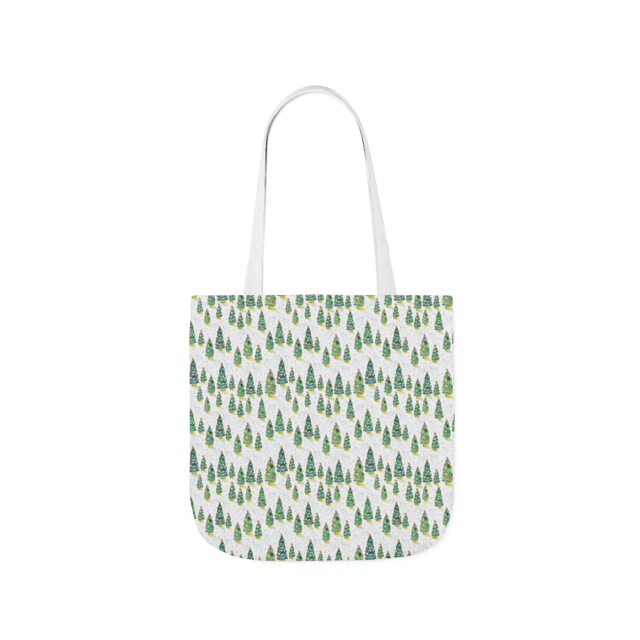 Illustrated Christmas Trees Tote Bag