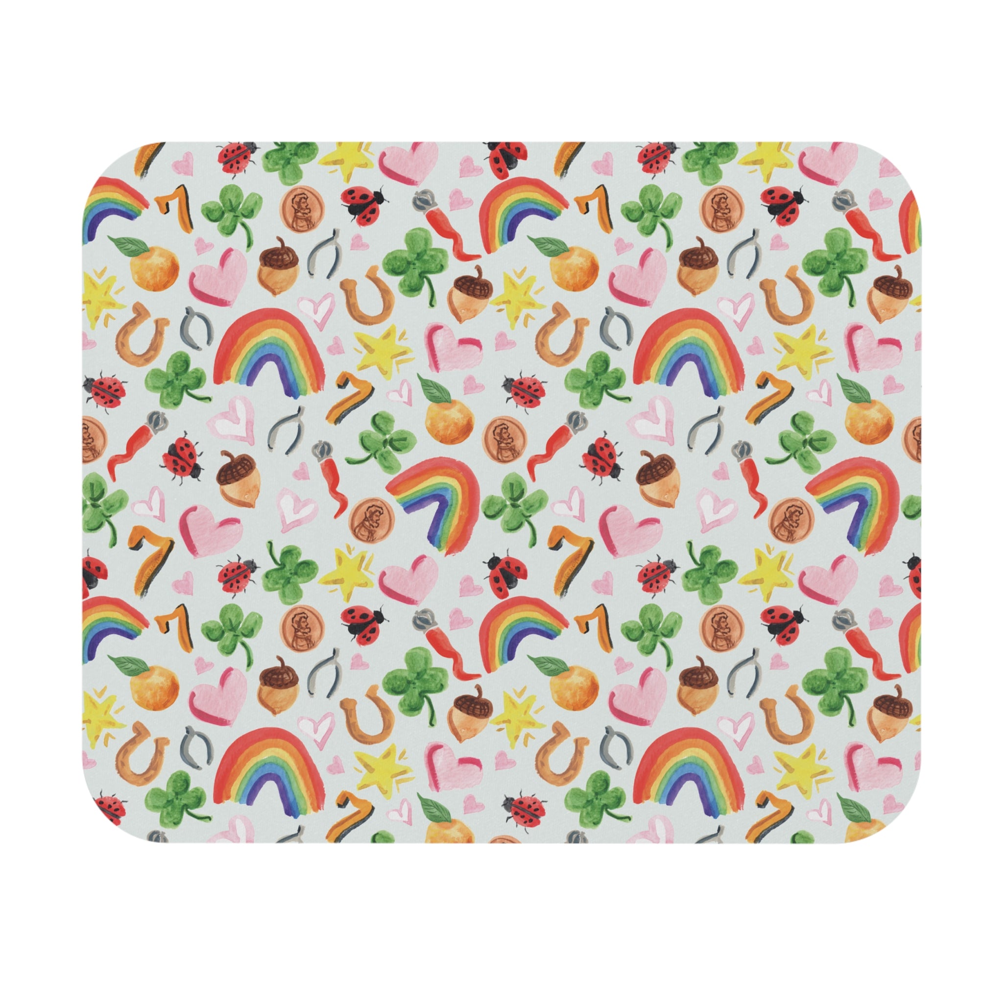 Watercolor Lucky Vibes Mouse Pad (Rectangle)