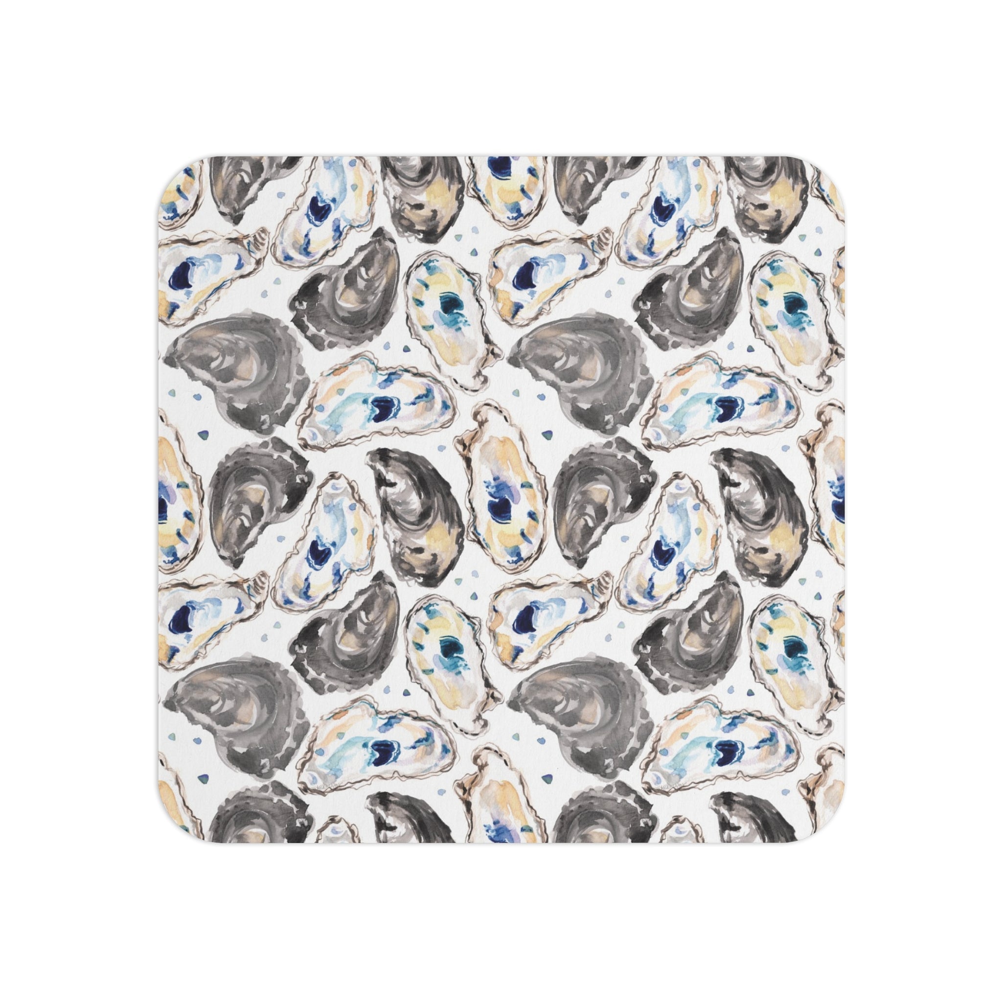 Cute and Fun Watercolor Nautical Oysters Paper Coasters for Drinks