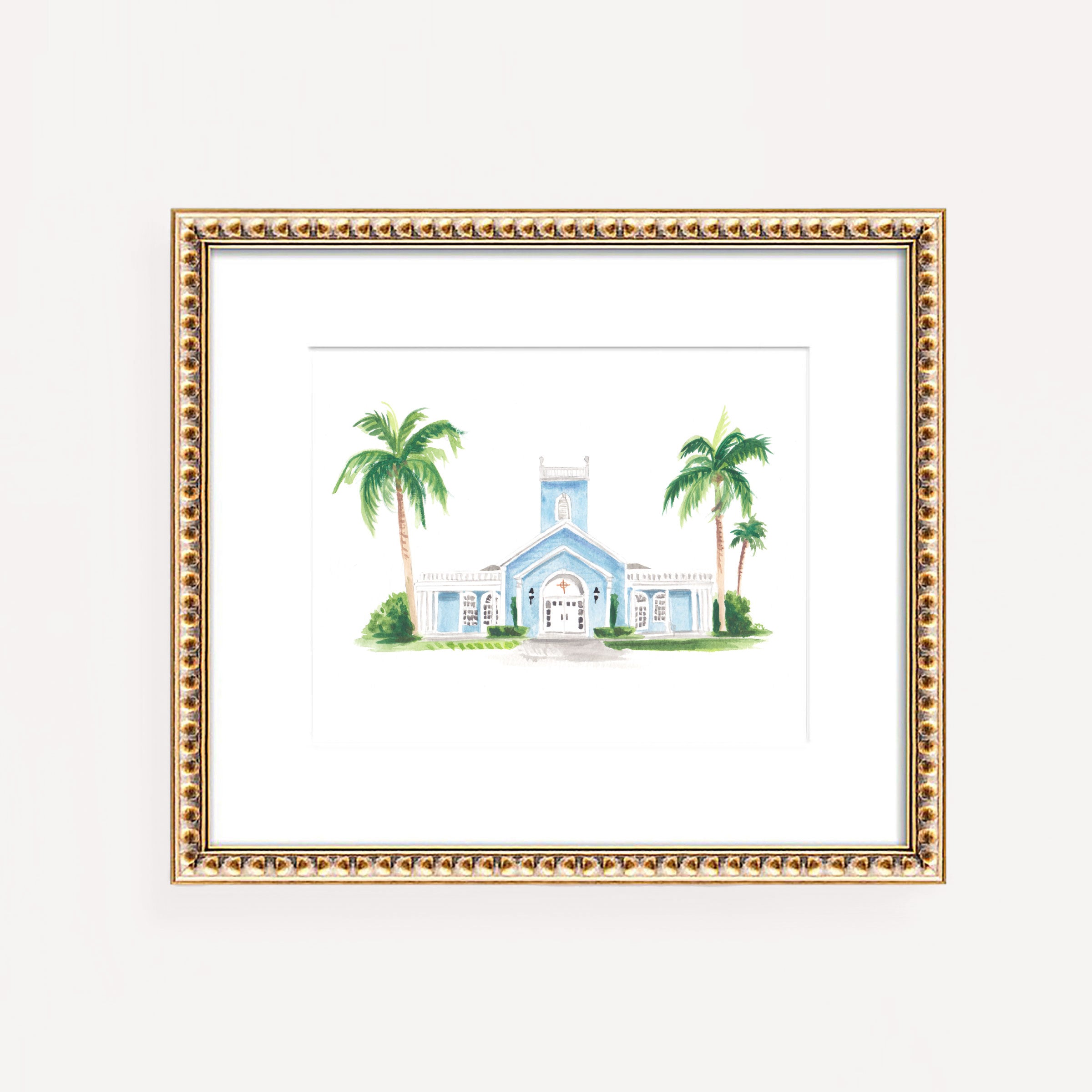 The Royal Poinciana Chapel Art Palm Beach Florida Wall Art Print