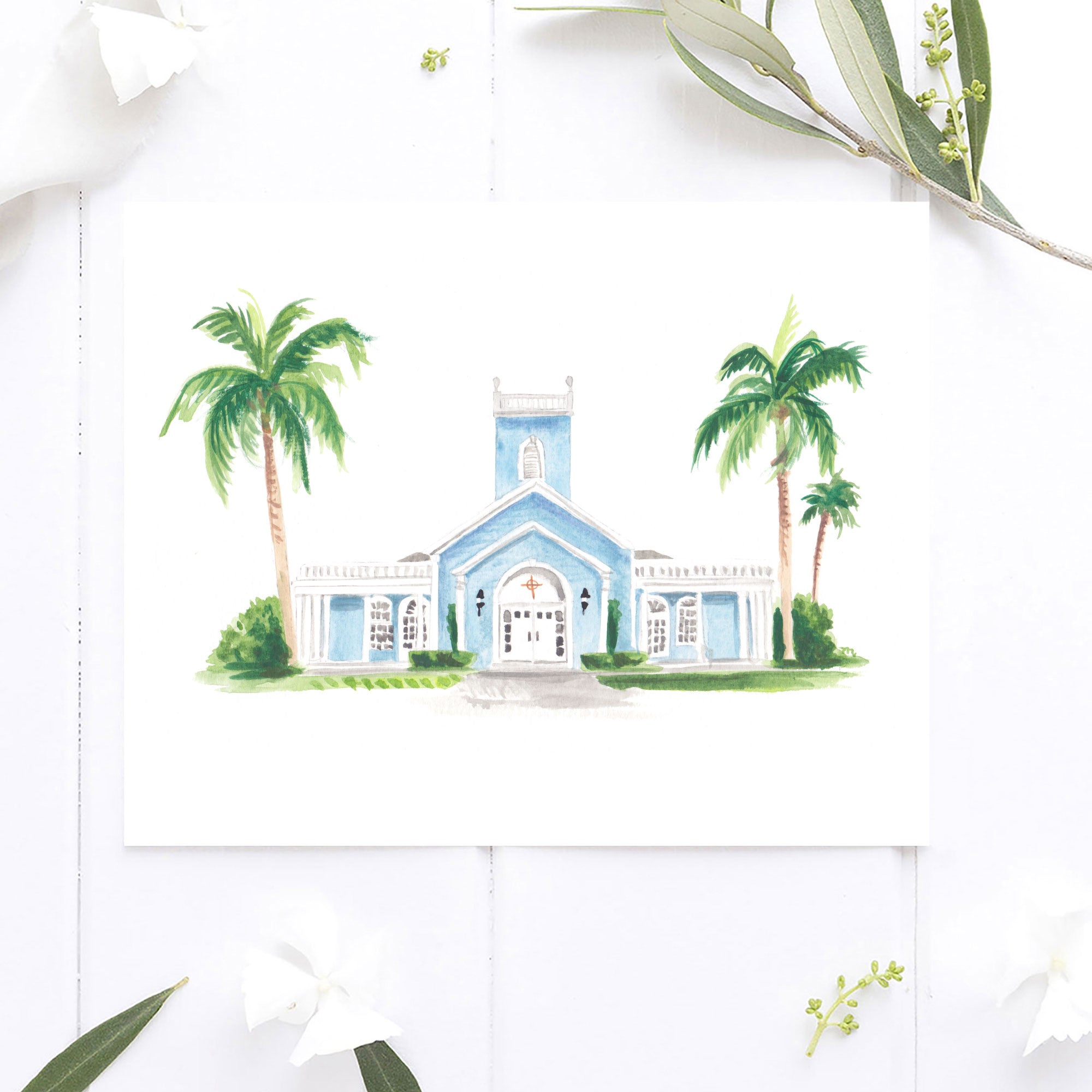 The Royal Poinciana Chapel Art Palm Beach Florida Wall Art Print