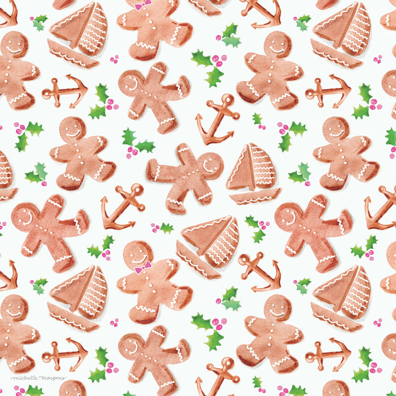 Mint Gingerbread Wrapping Paper – Vivie & Ash