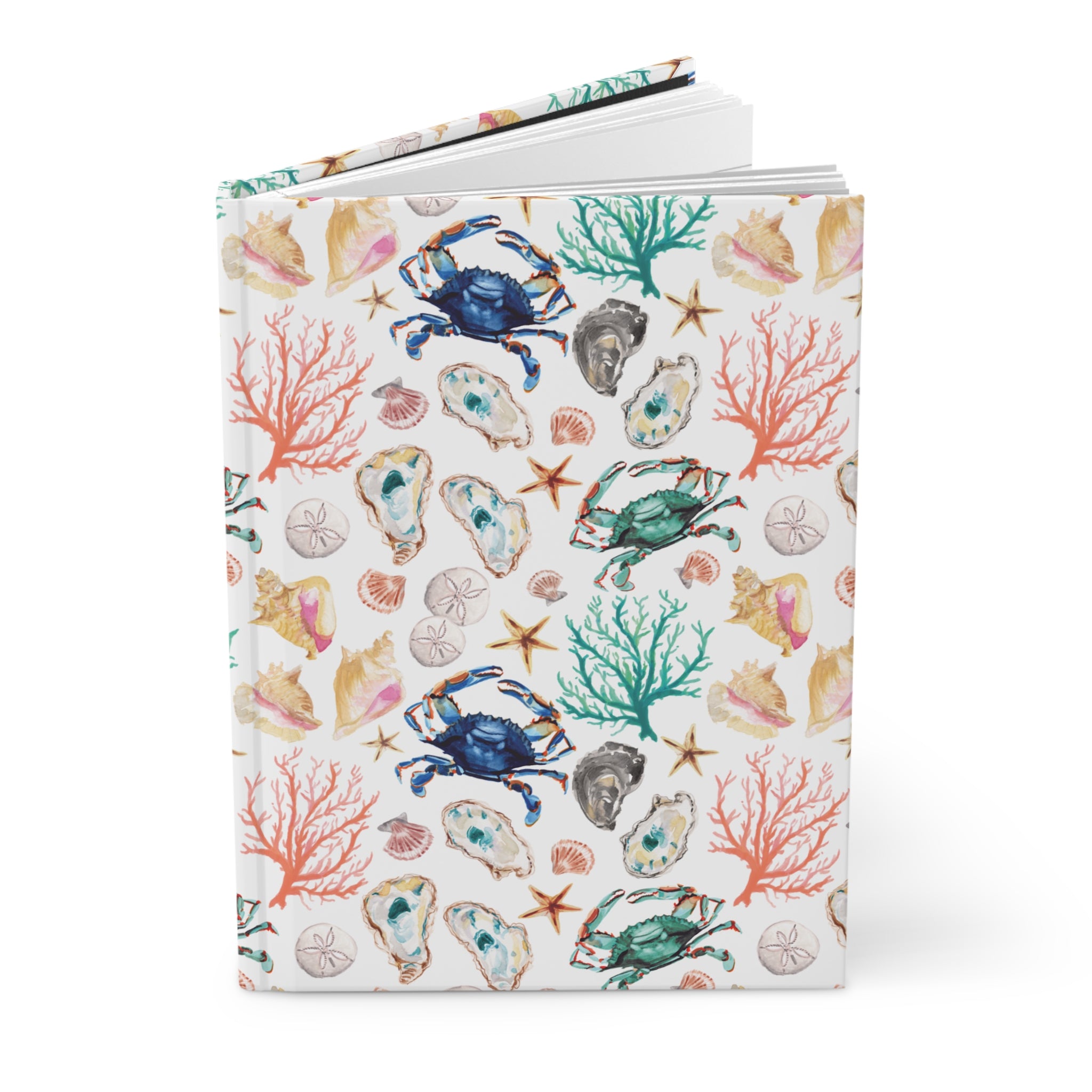 Watercolor Coastal Vibes Beachy Hardcover Journal - Michelle Mospens