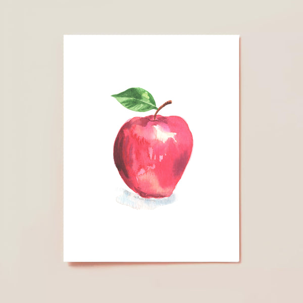 Watercolor Apple Card Set by Michelle Mospens