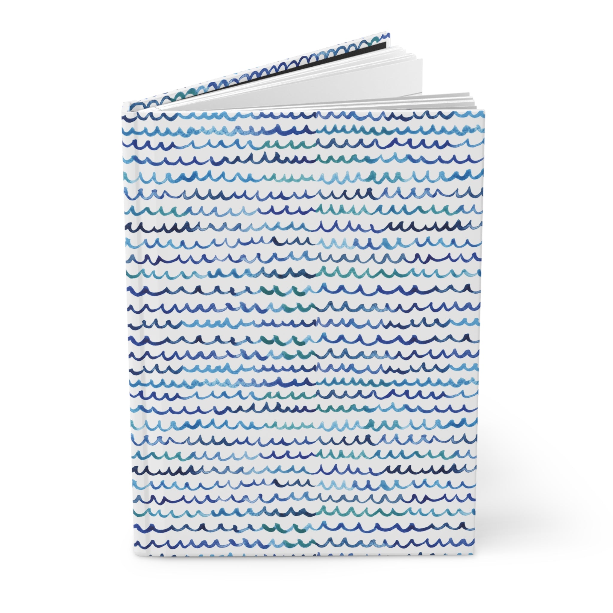 Watercolor Waves Coastal Hardcover Journal - Michelle Mospens