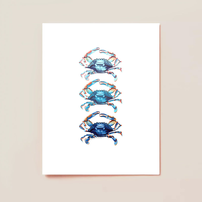 Illustrated Crabs Note Cards Set