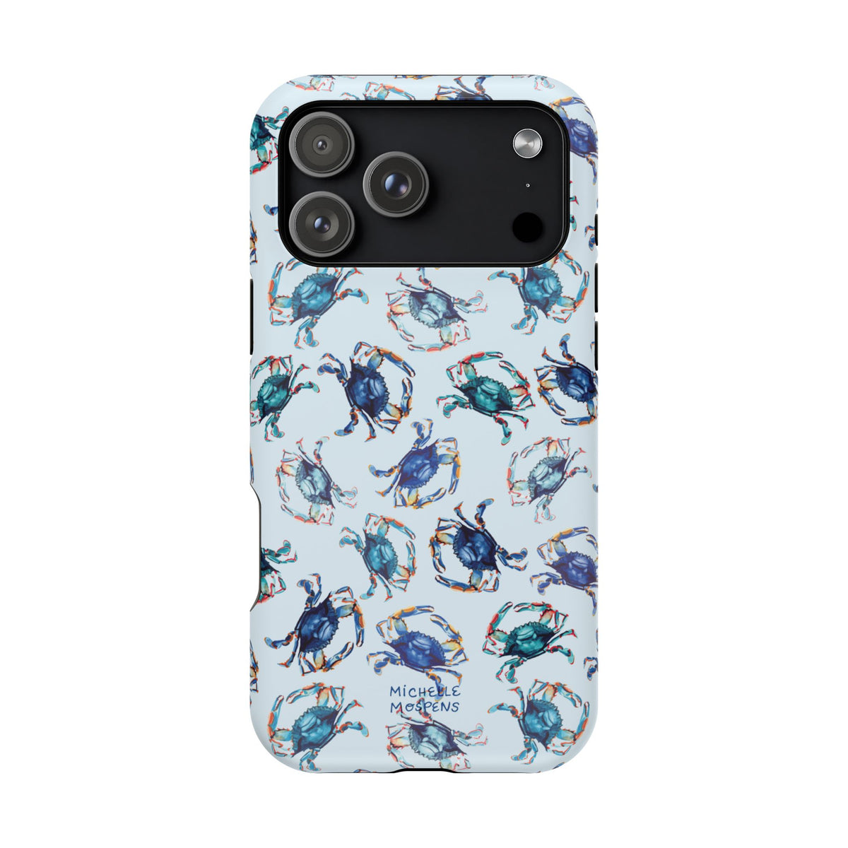 Watercolor Coastal Crabs Phone Case, Nautical Beach iPhone Case | Michelle Mospens