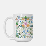 Illustrated Watercolor Botanicals No1 Coffee Mug 15oz. by Michelle Mospens