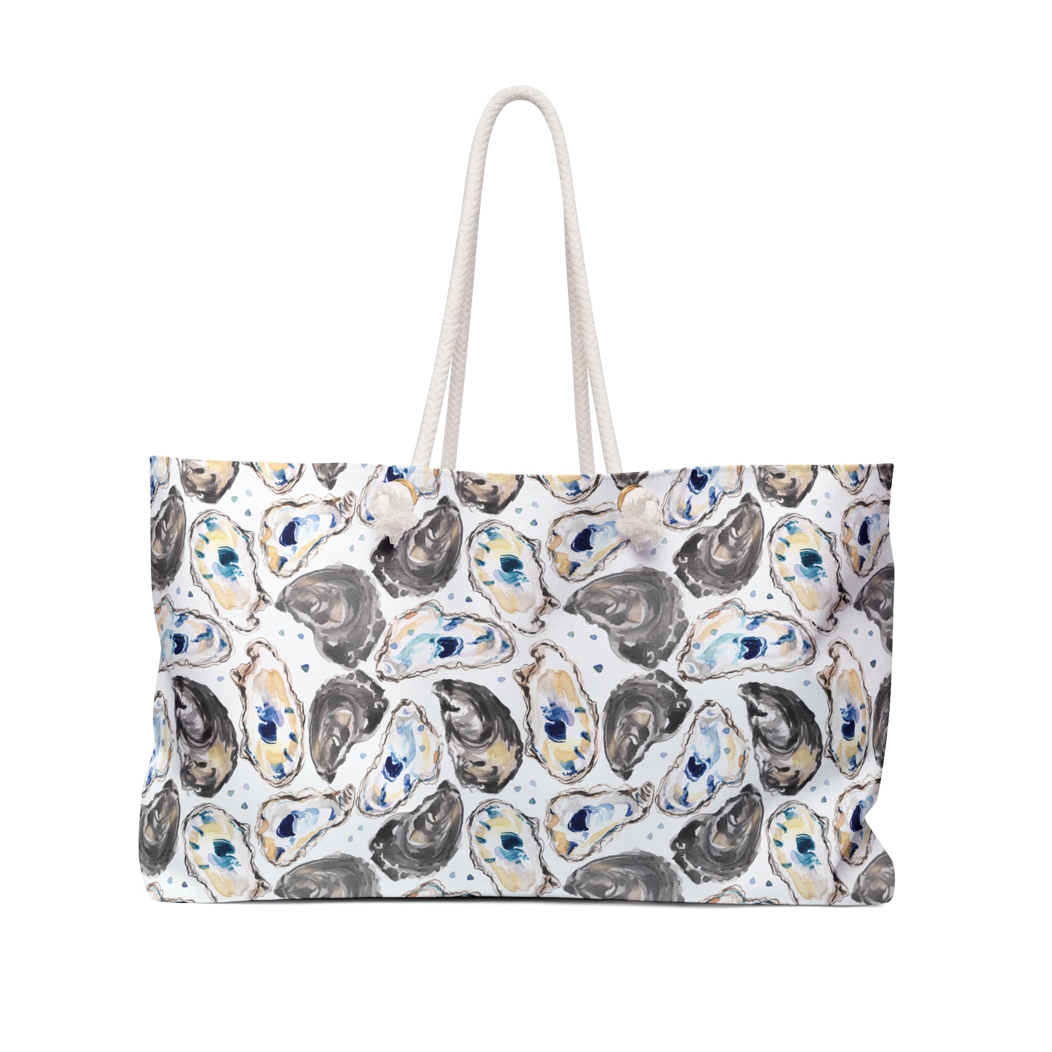 Watercolor Oyster Shells Weekender Tote Bag