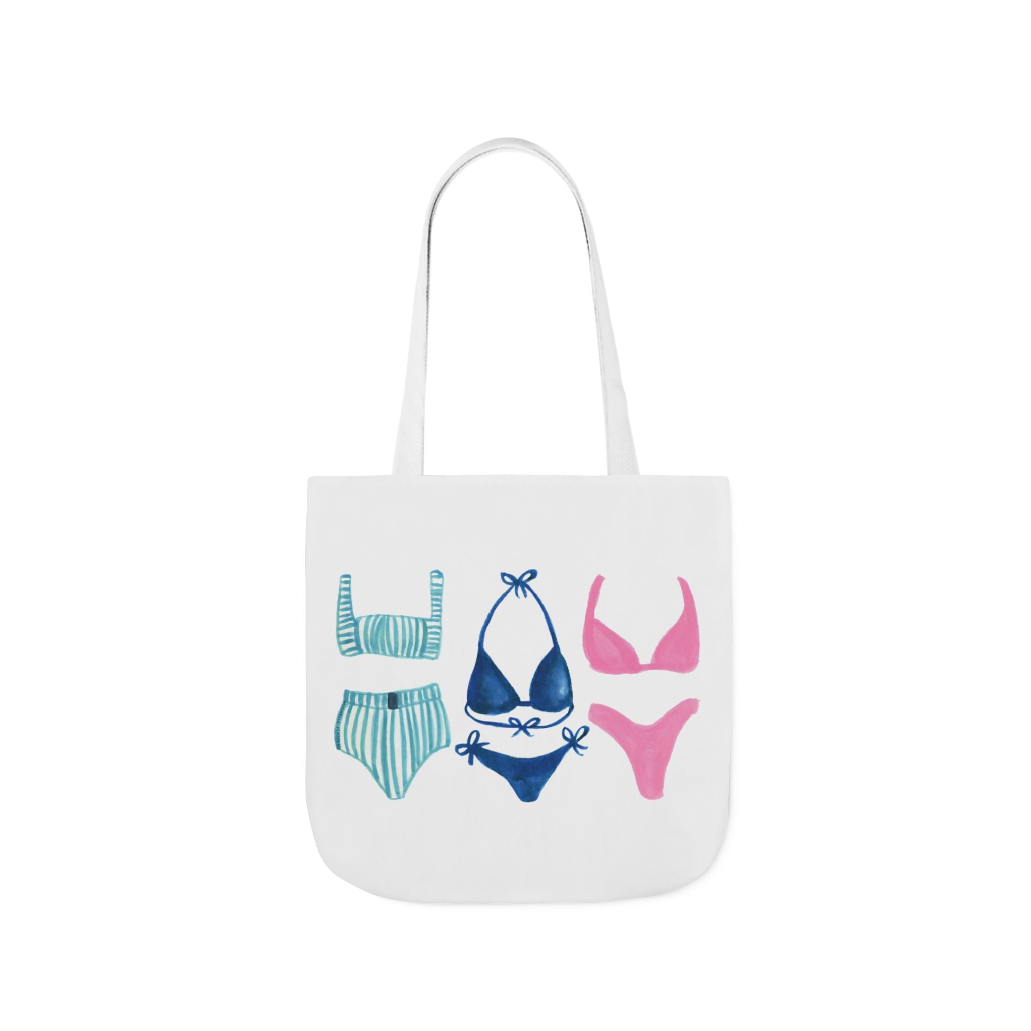 Watercolor Bikini Swimsuits Coastal Beachy Tote Bag