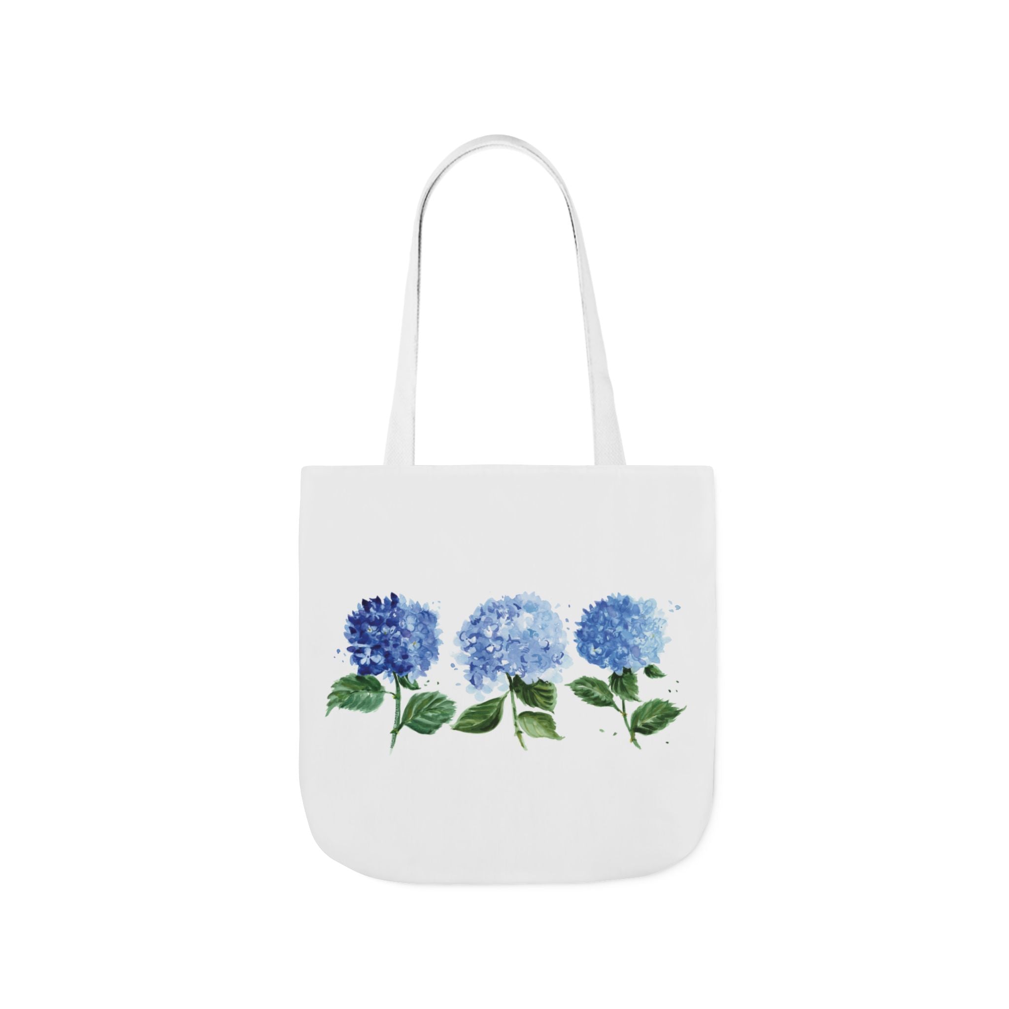 Watercolor Floral Hydrangea Coastal Tote Bag