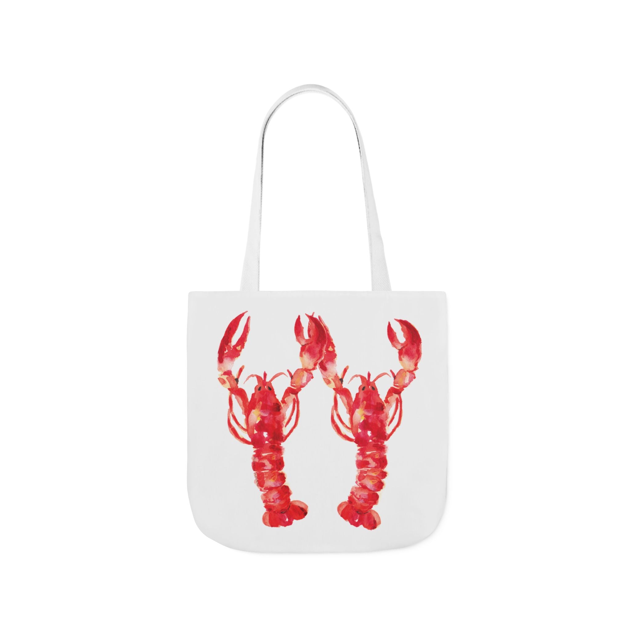 Watercolor Lobsters Nautical Beachy Coastal Tote Bag
