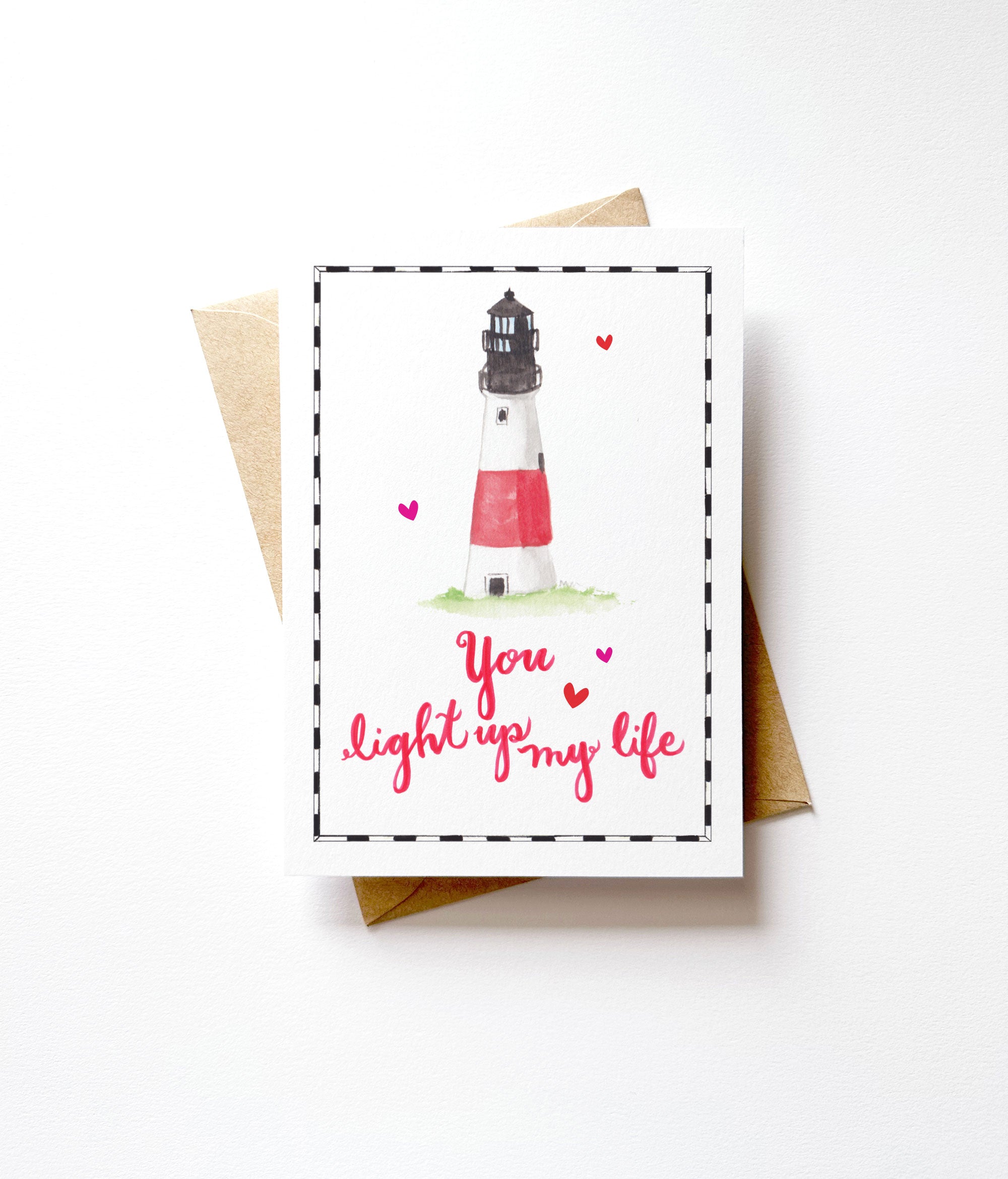 Cute You Light Up My Life Love Card
