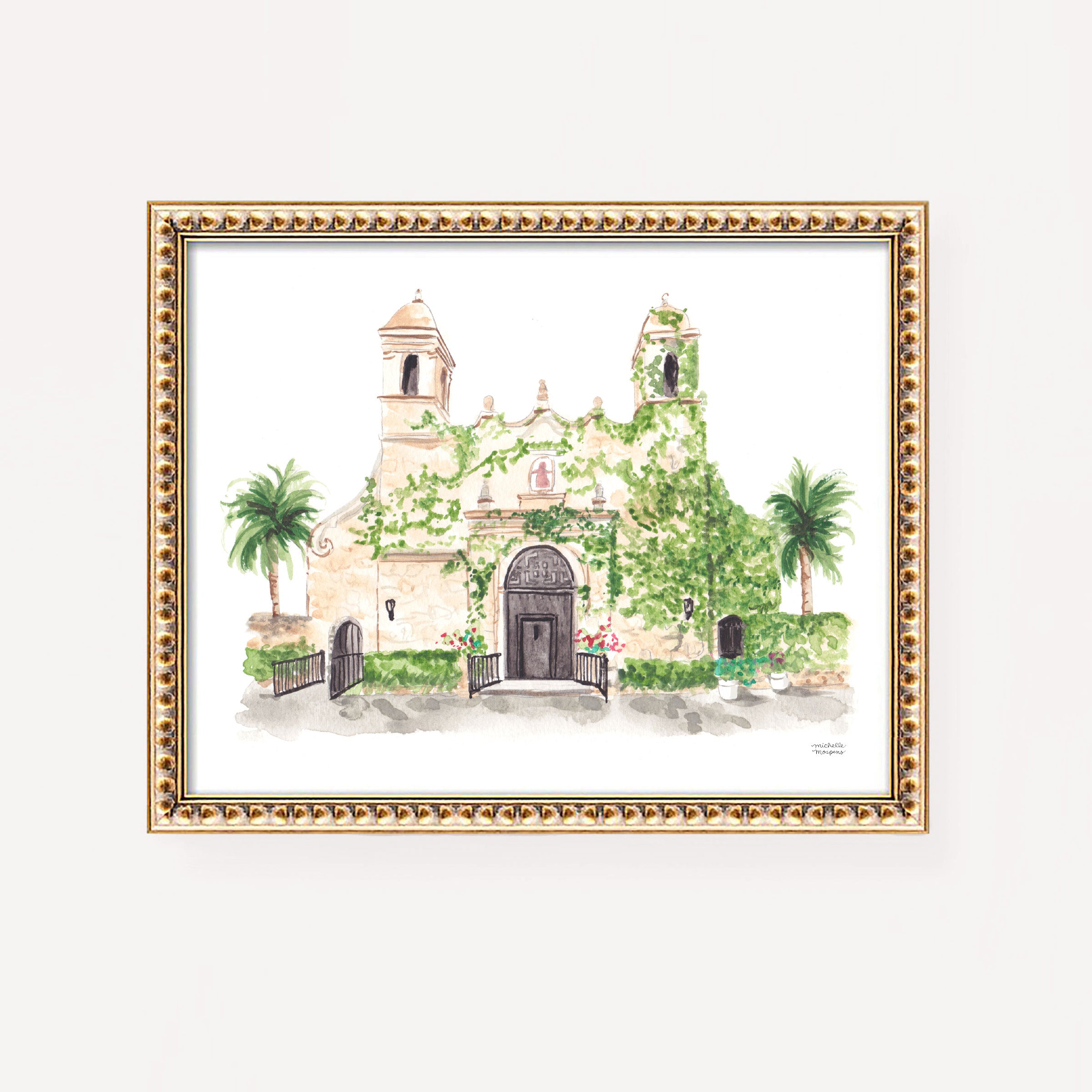 Plymouth Congregational Church Miami Florida Wall Art Print by Michelle Mospens