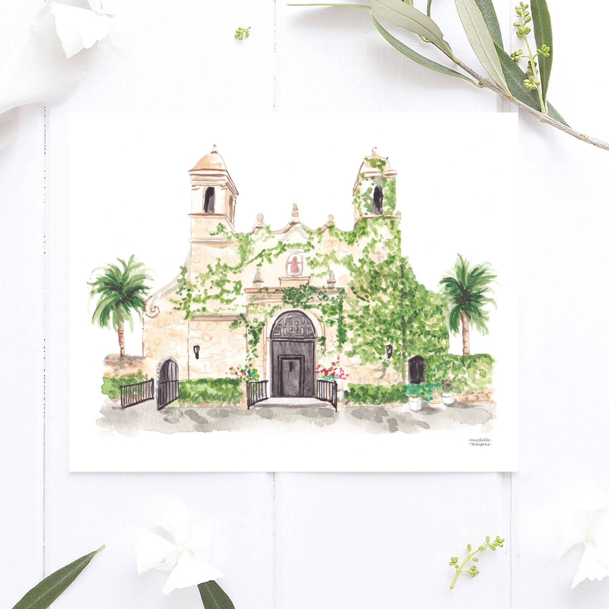 Plymouth Congregational Church Miami Florida Wall Art Print by Michelle Mospens