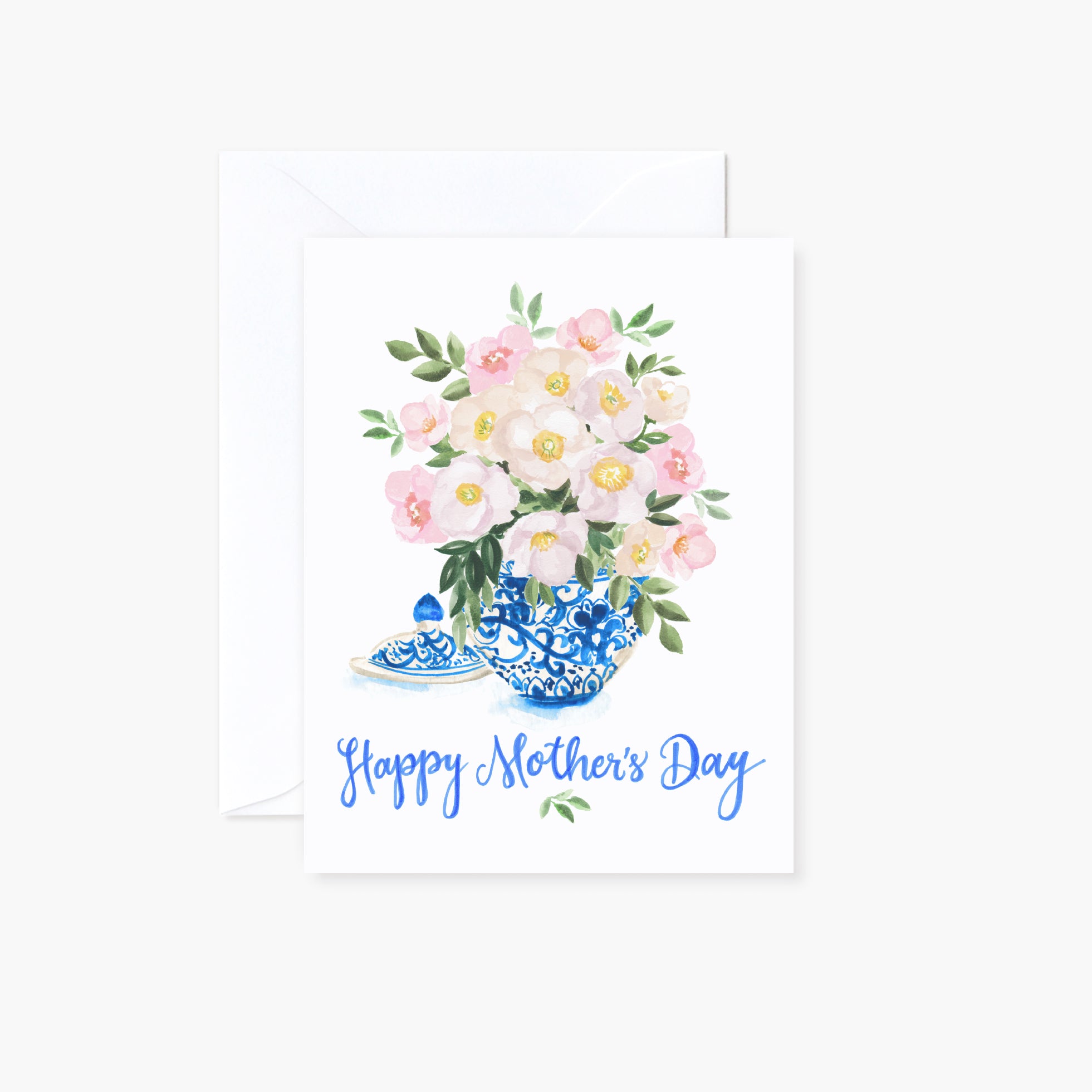 Ginger Jar Bouquet Mother's Day Card