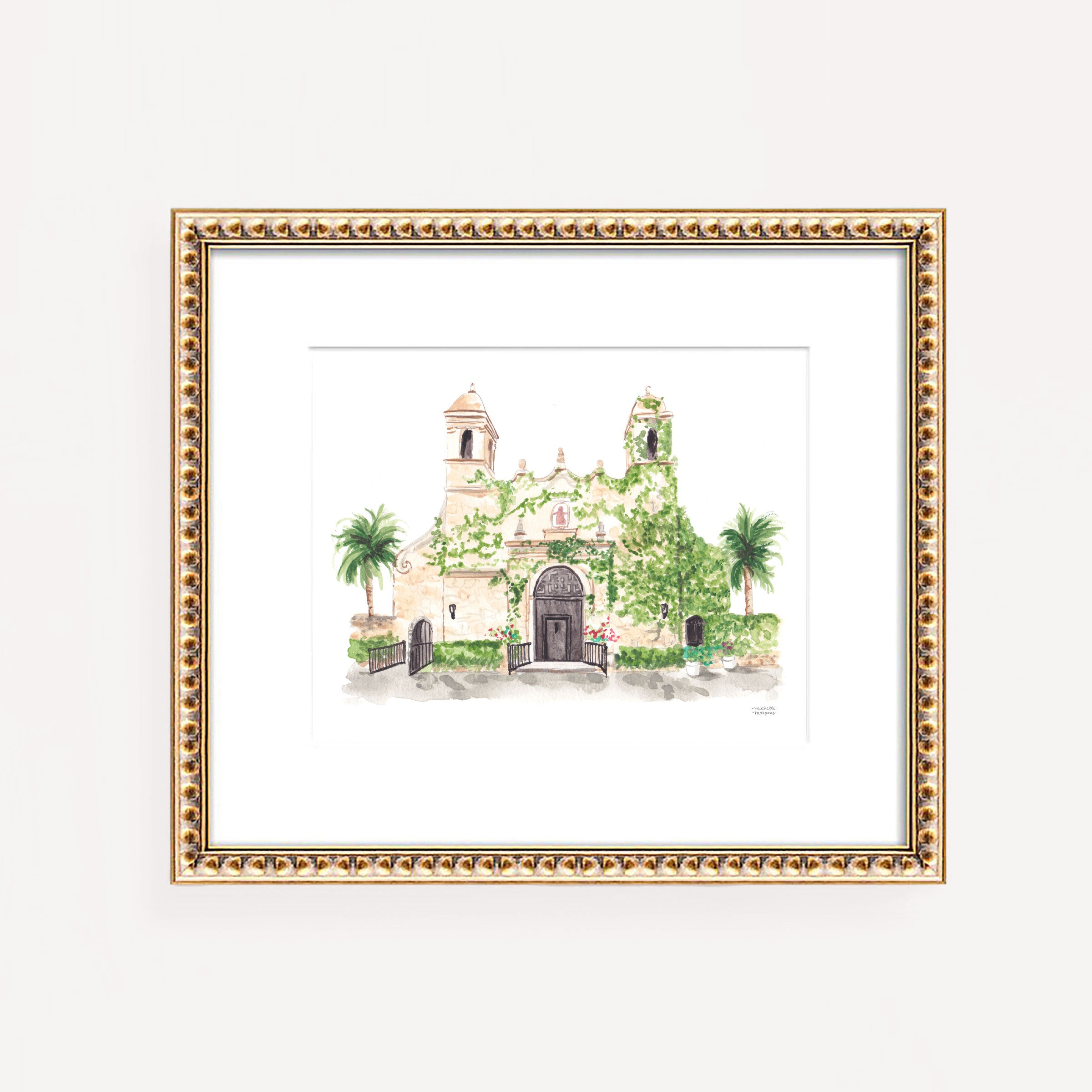 Plymouth Congregational Church Miami Florida Wall Art Print by Michelle Mospens
