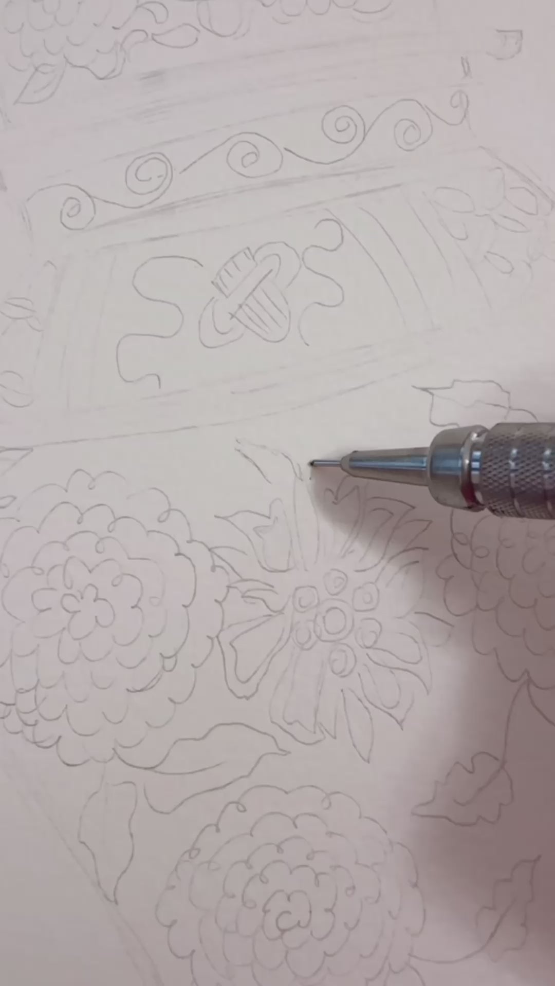 Blue and White Chinoiserie Ginger Jar Vase Watercolor Wall Art Print by Michelle Mospens