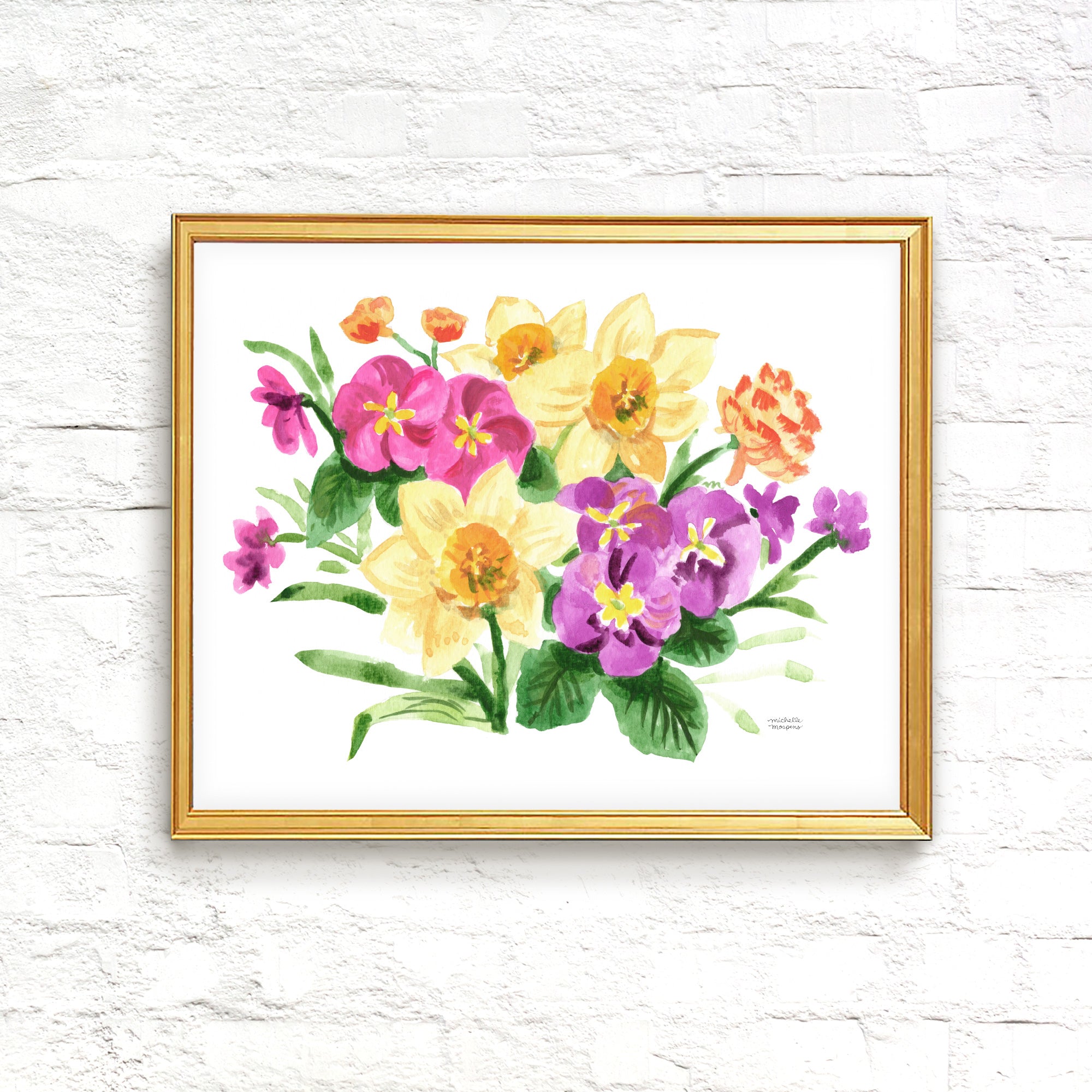 Spring Has Sprung Floral Wall Art Print