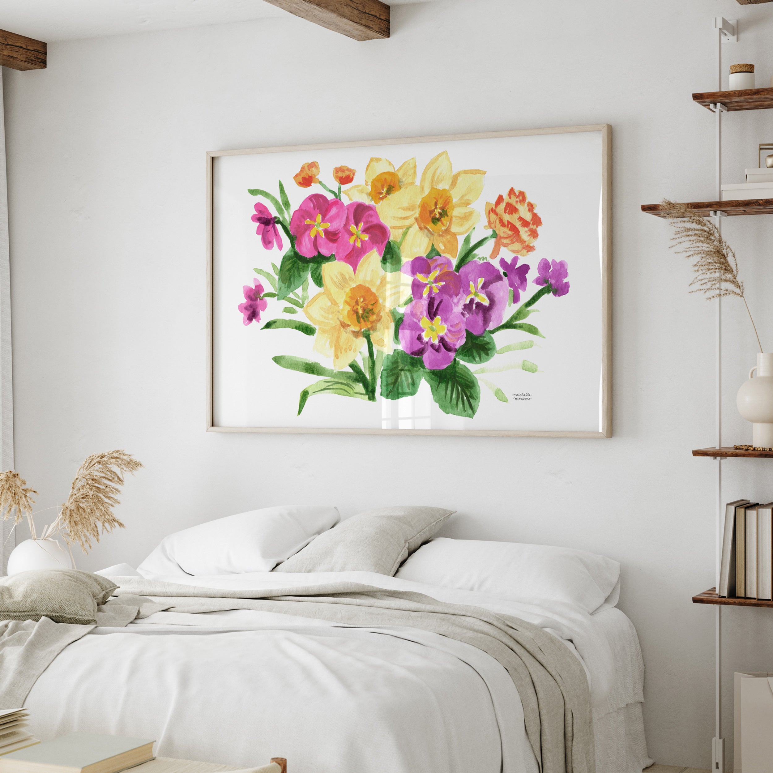 Spring Has Sprung Floral Wall Art Print