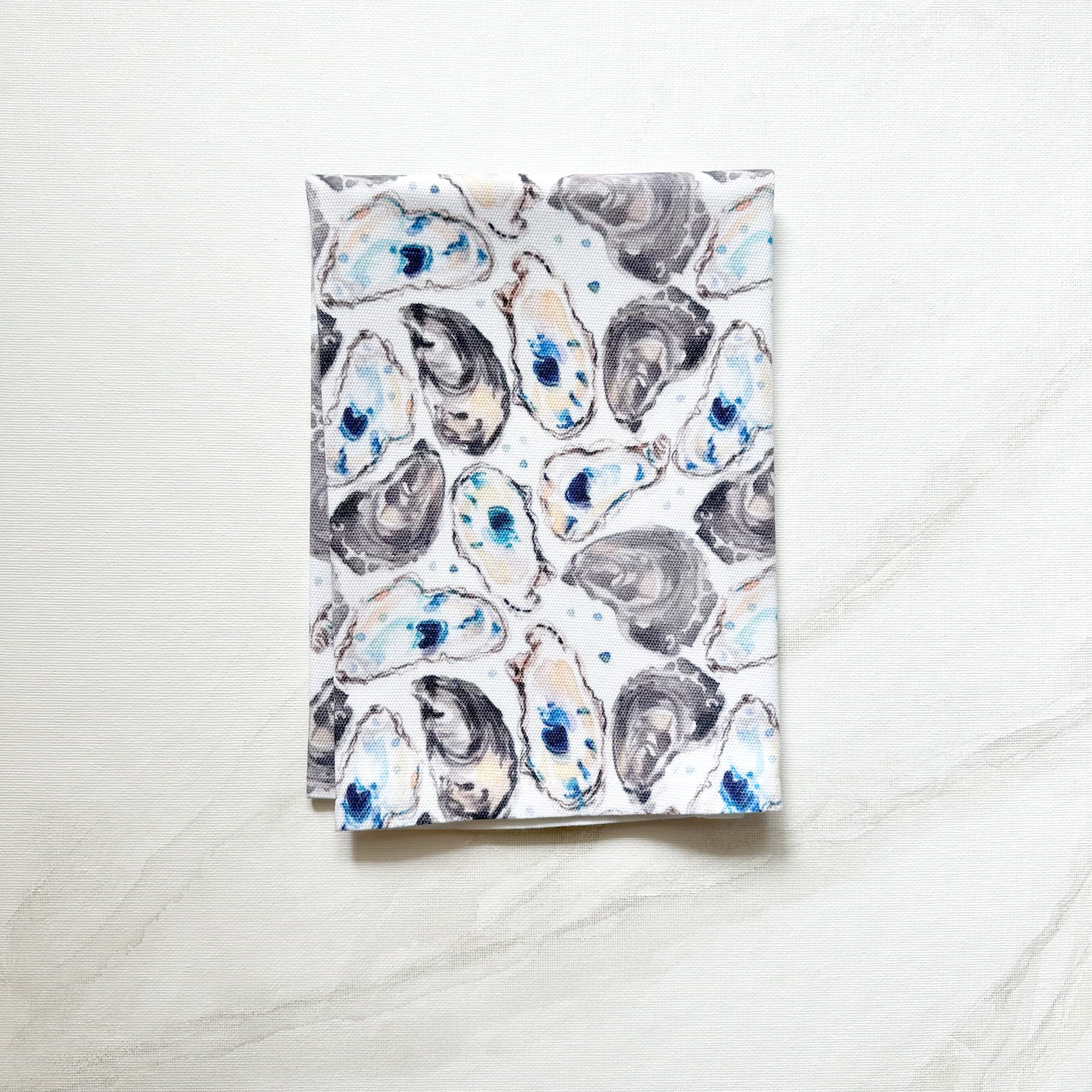 Watercolor Oyster Shells Decorative Hostess Towel by Artist Michelle Mospens