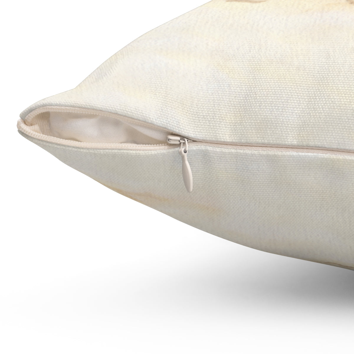 Watercolor Aruba Divi Tree Square Pillow by Artist Michelle Mospens