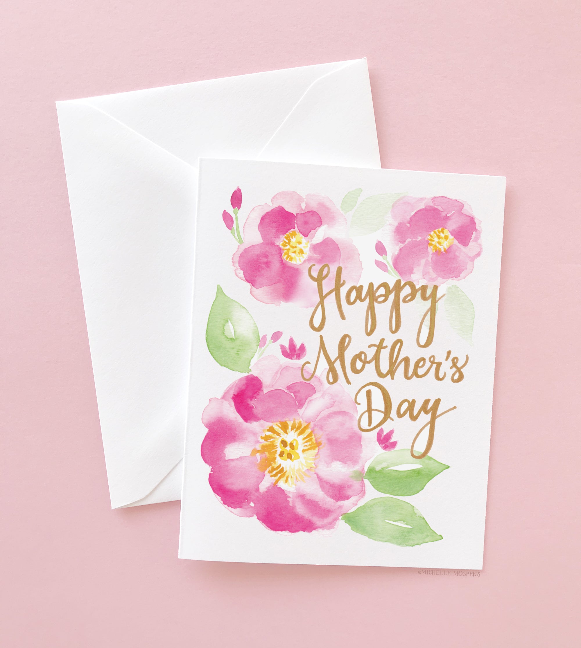Peony Blooms Mother's Day Card