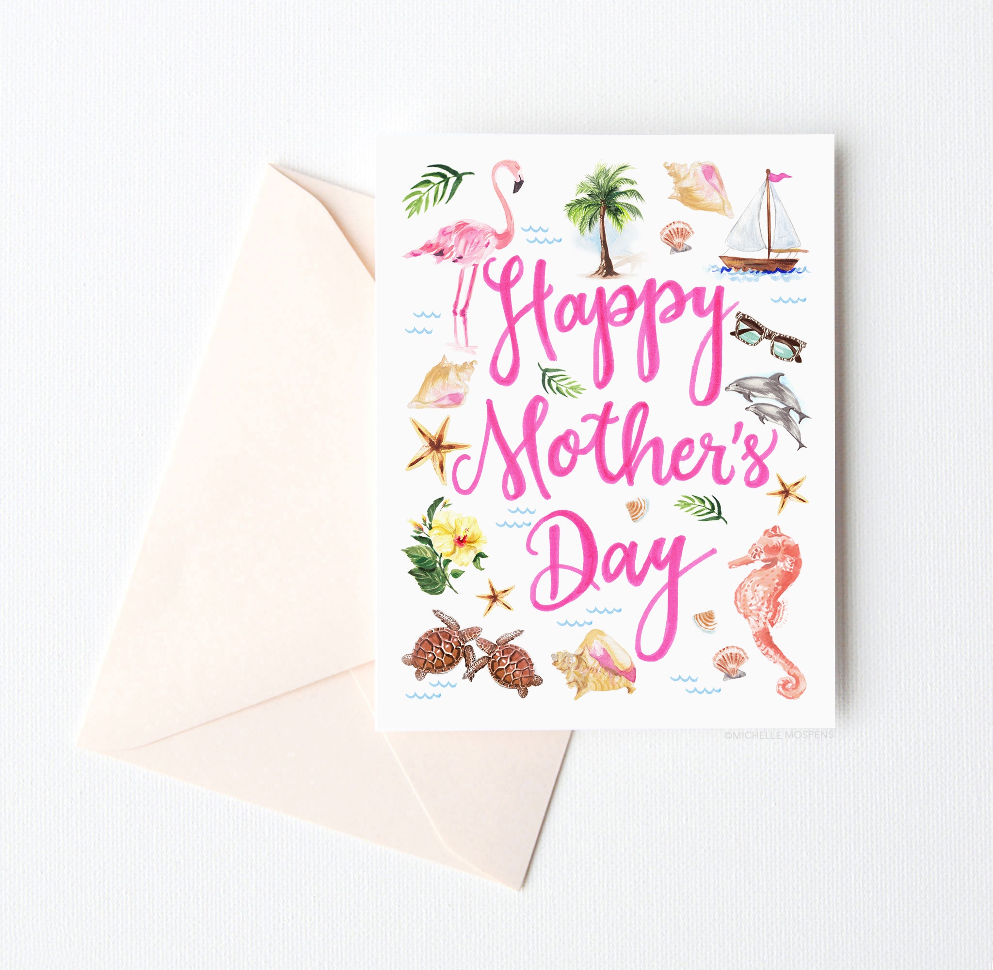 Beach Mother's Day Card by Michelle Mospens