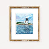 Brant Point Lighthouse Watercolor Art Print